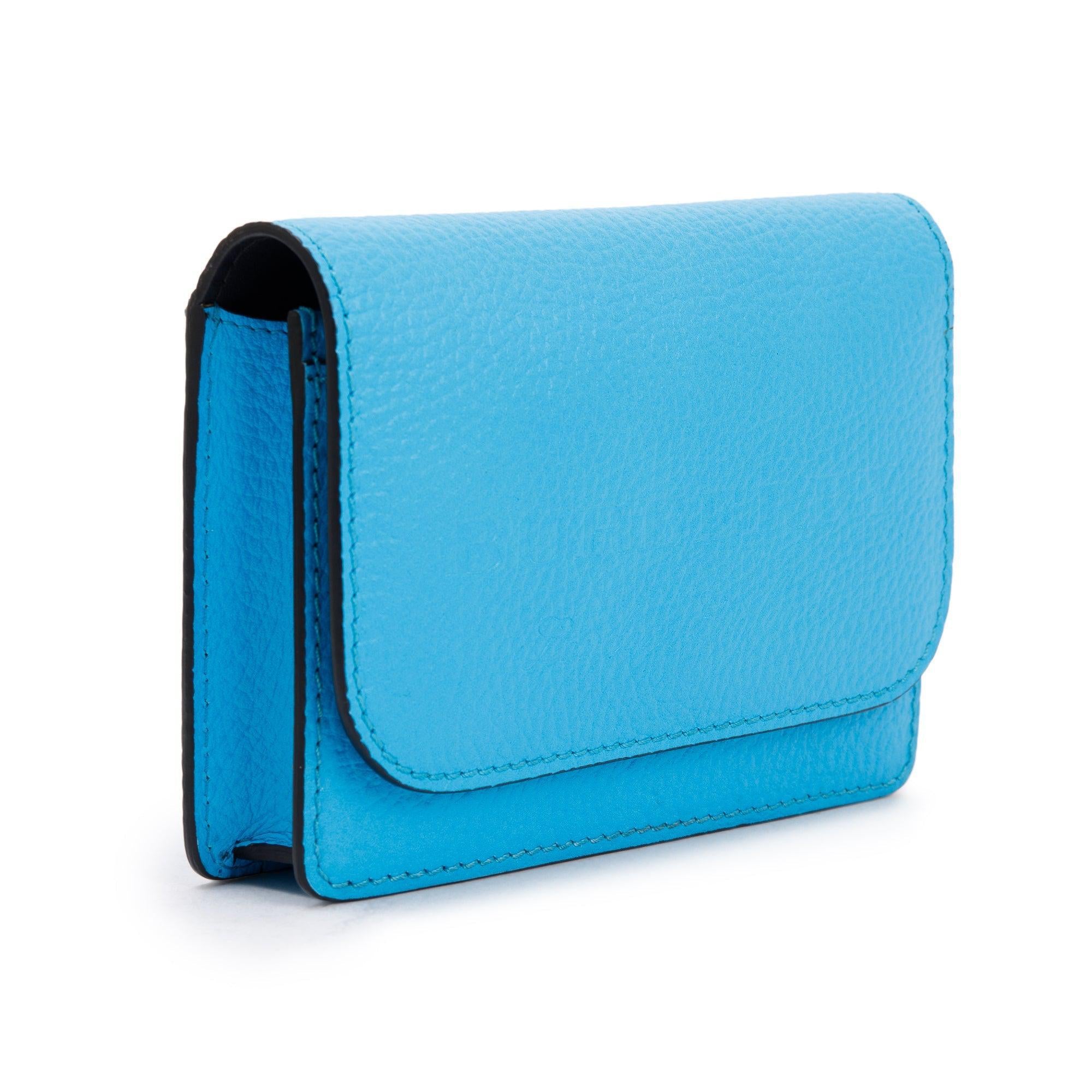 Burberry Blue Leather Hampshire Crossbody Bag