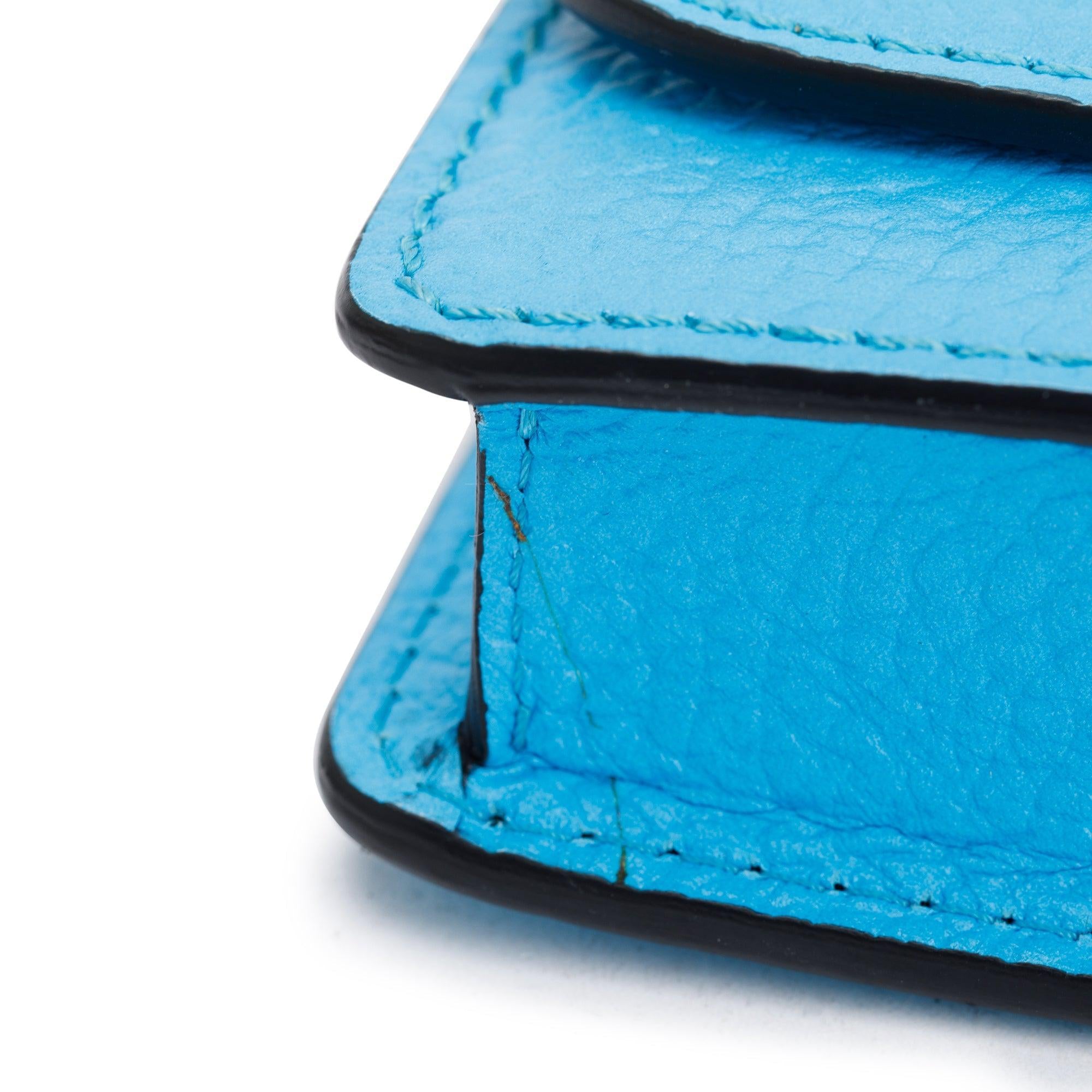 Burberry Blue Leather Hampshire Crossbody Bag