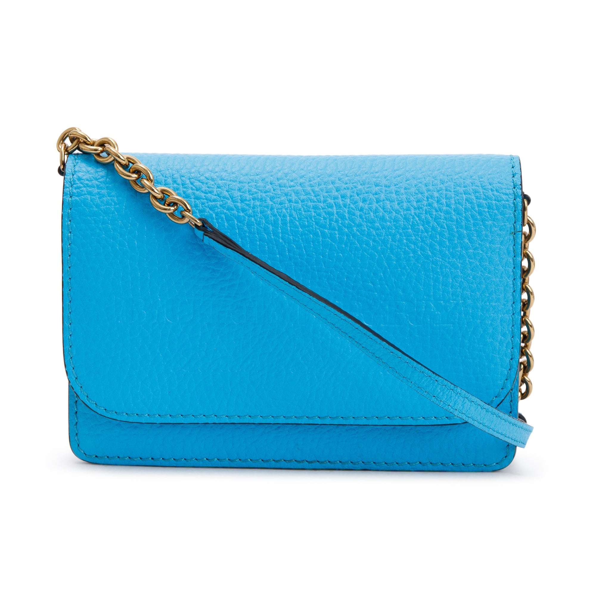 Burberry Blue Leather Hampshire Crossbody Bag