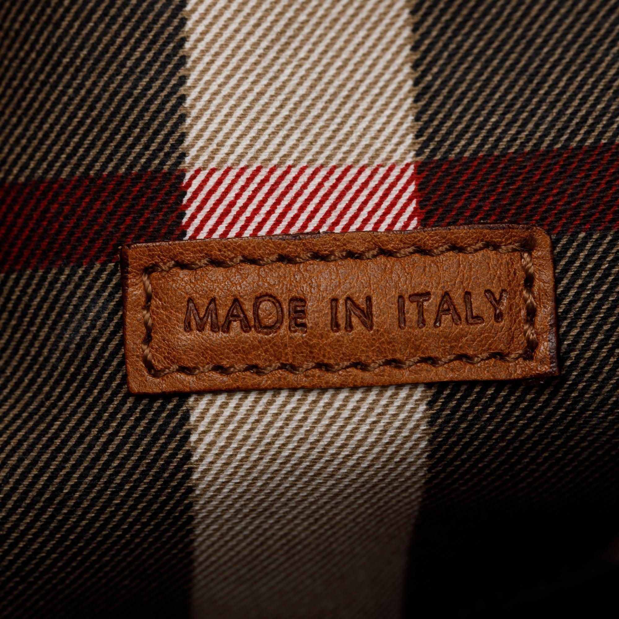 Burberry Brown Calfskin Leather Shoulder Bag