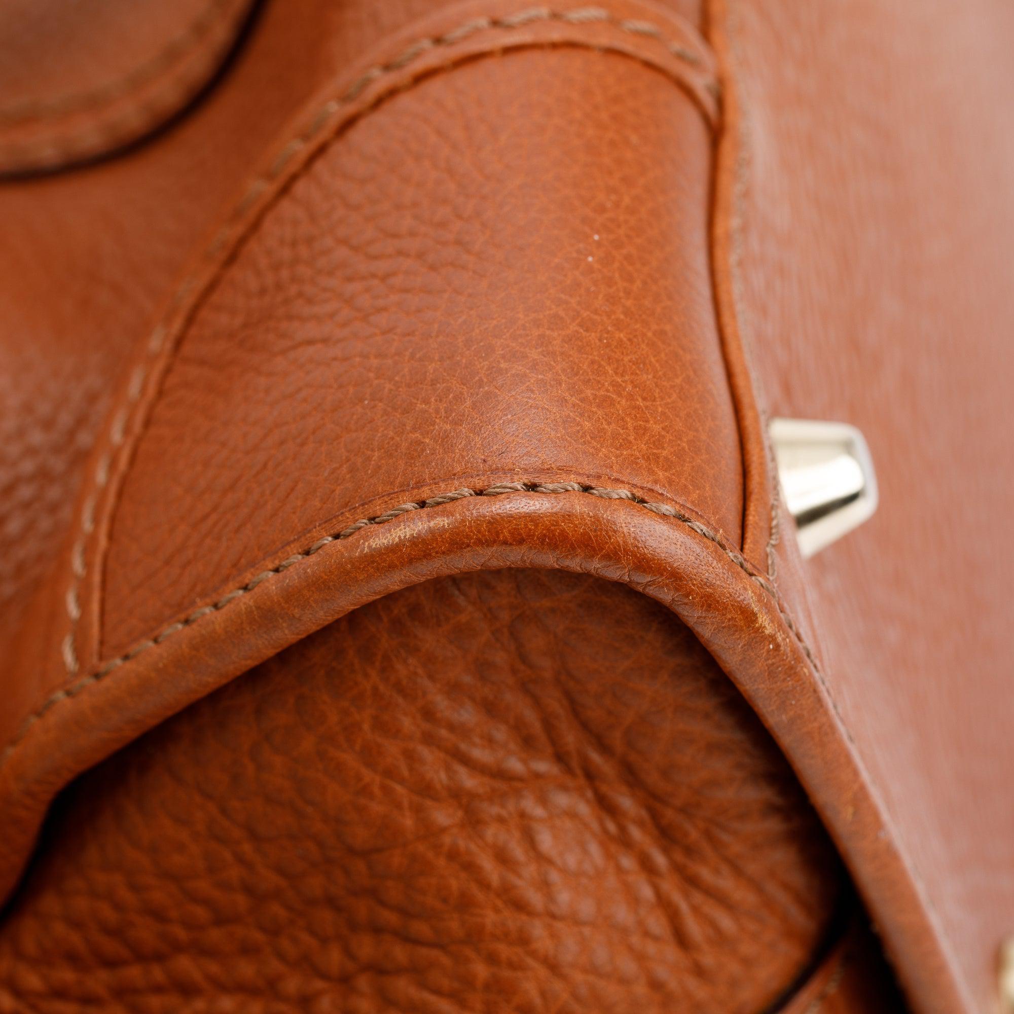 Burberry Brown Calfskin Leather Shoulder Bag