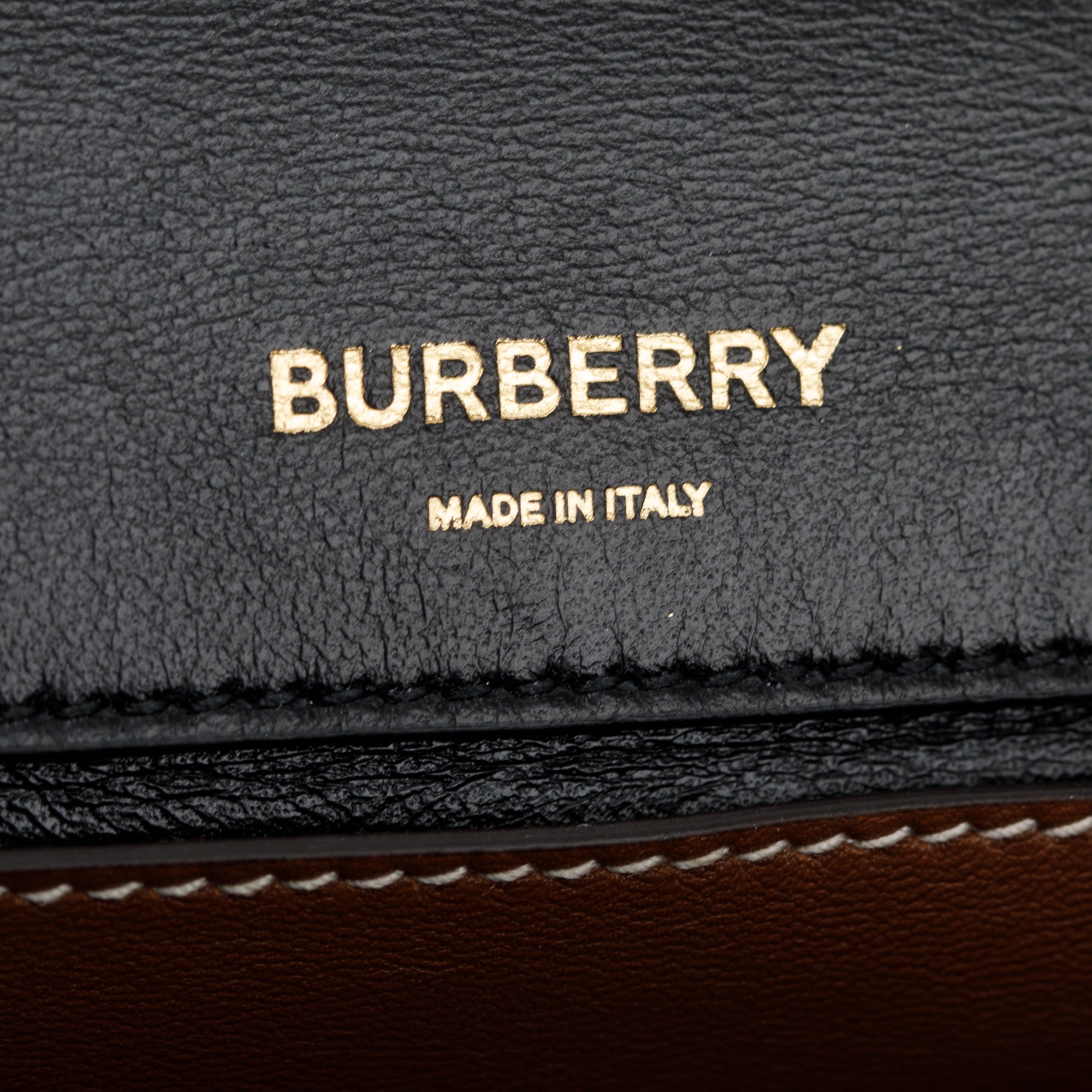 Burberry Brown Sequin Check Small Lola TB Shoulder Bag