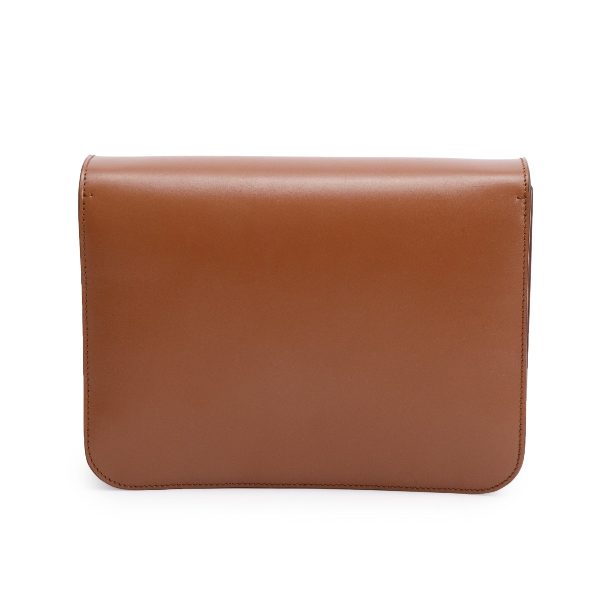 Burberry Brown Smooth Calfskin Leather Medium TB Shoulder Bag