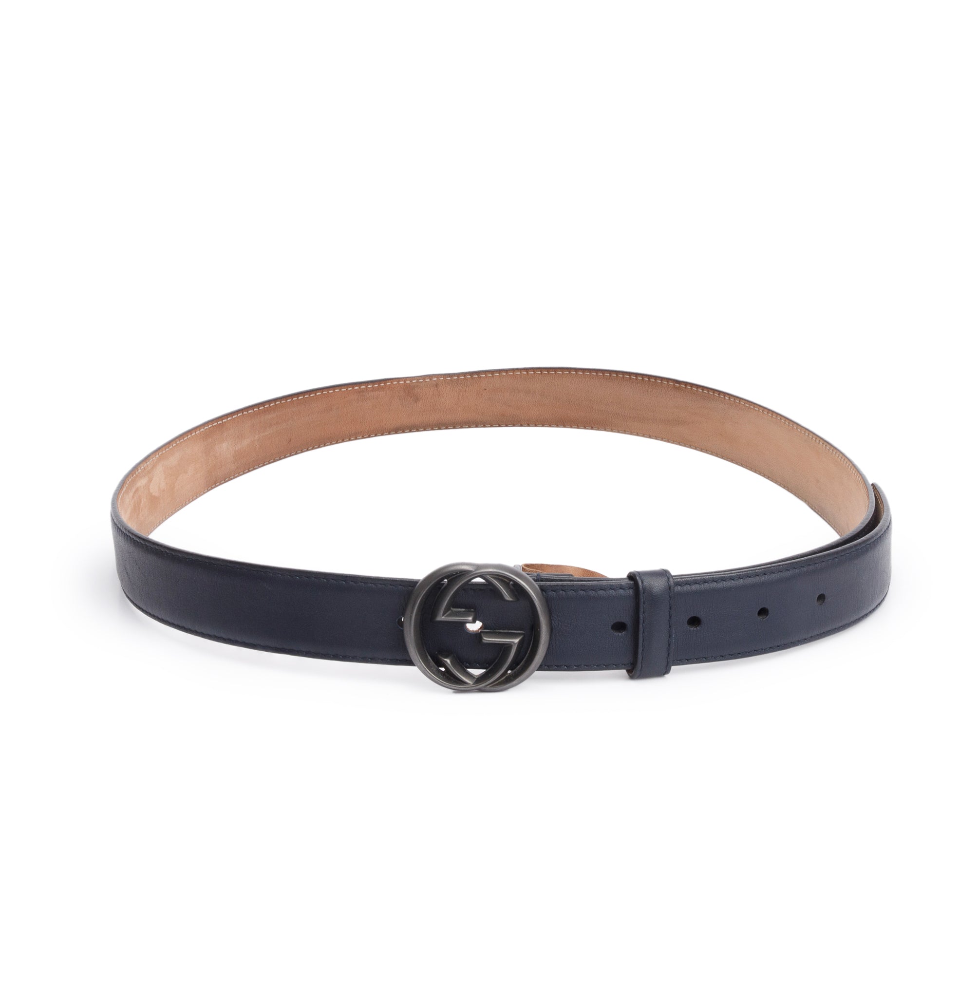 Burberry Brown TB Monogram Canvas Belt 85 34