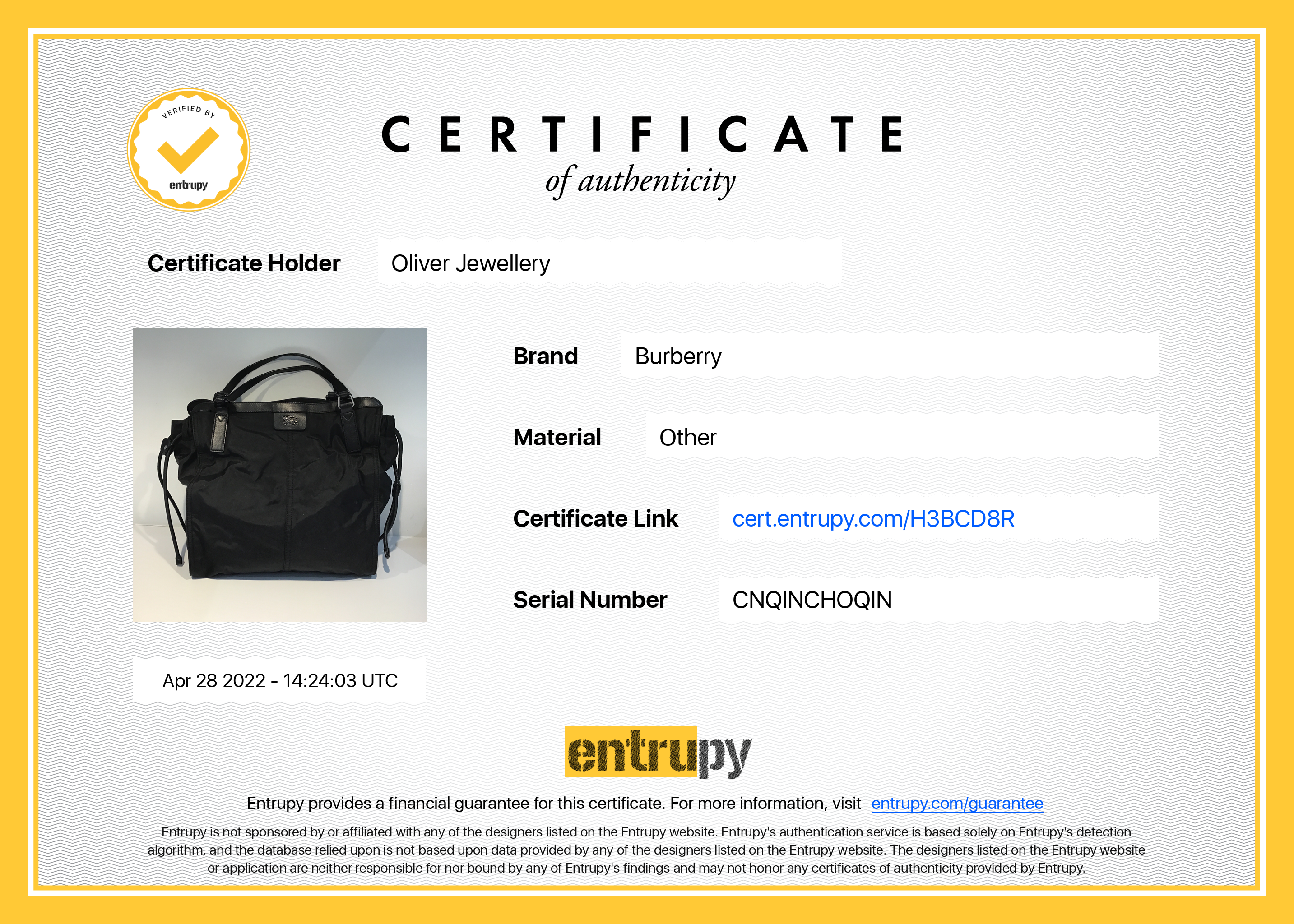 Burberry Buckleigh Nylon Tote