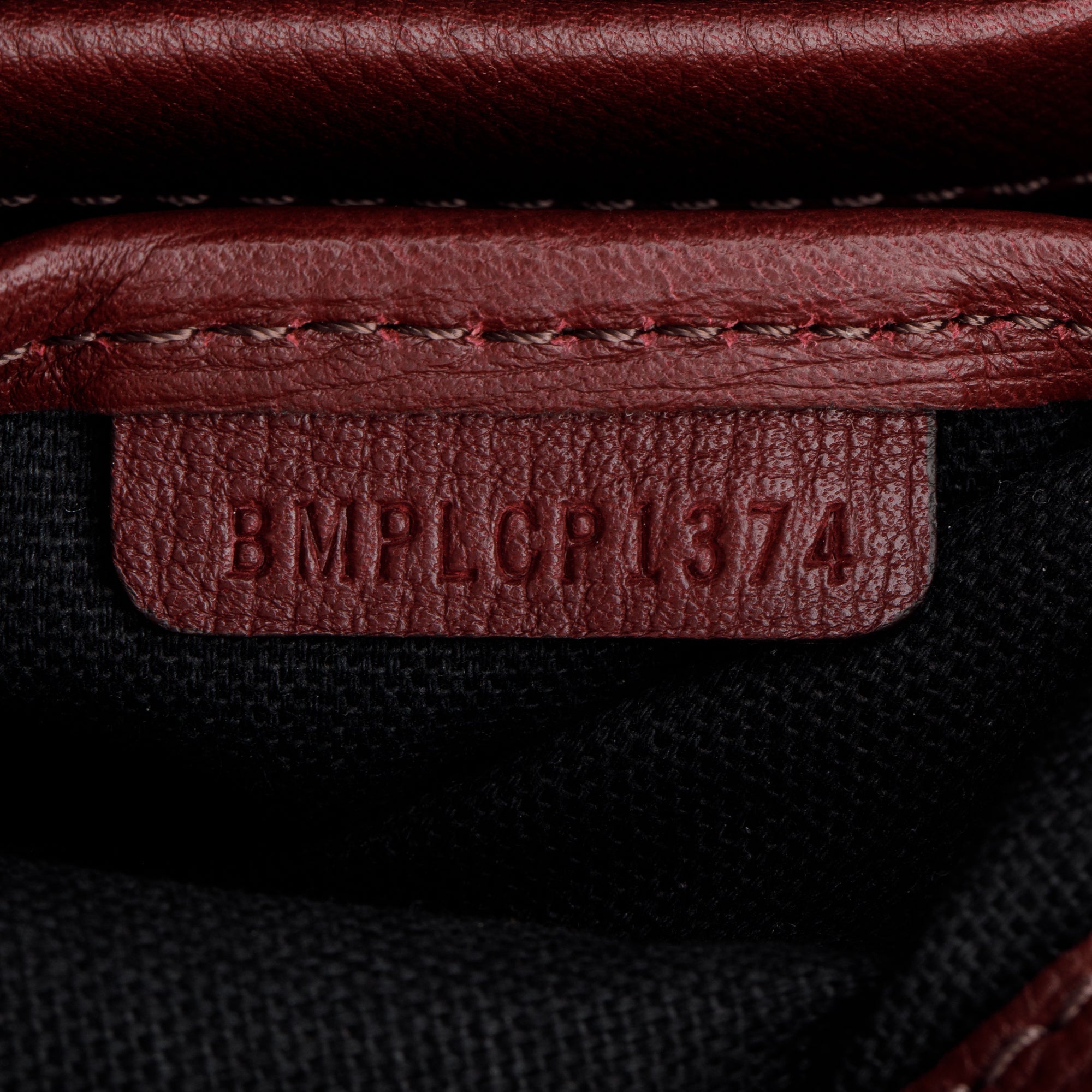 Burberry Burgundy Calfskin Small Camberley Bag w/ Strap