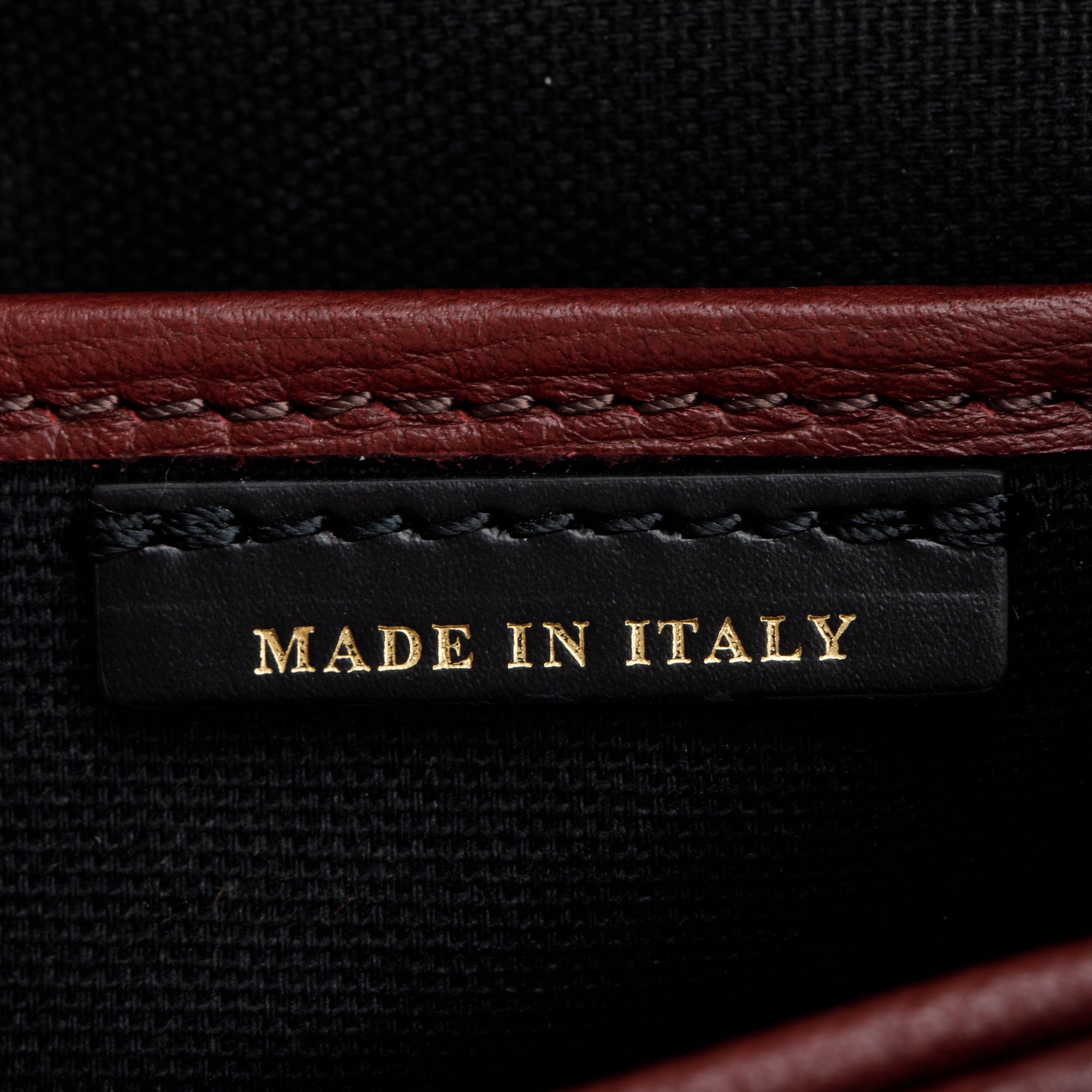 Burberry Burgundy Calfskin Small Camberley Bag w/ Strap