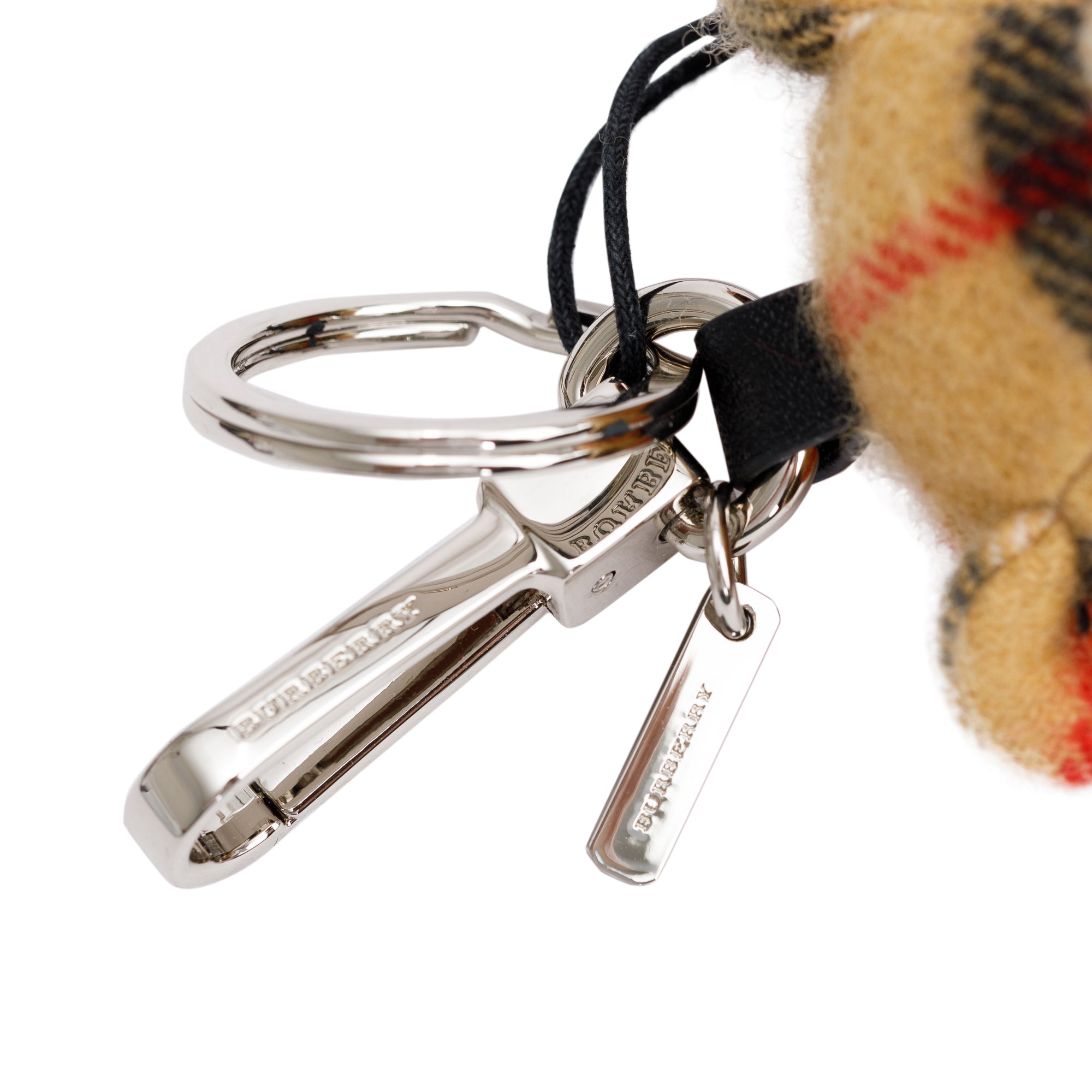 Burberry Cashmere Thomas Bear In Trench Coat Keychain w/ Box
