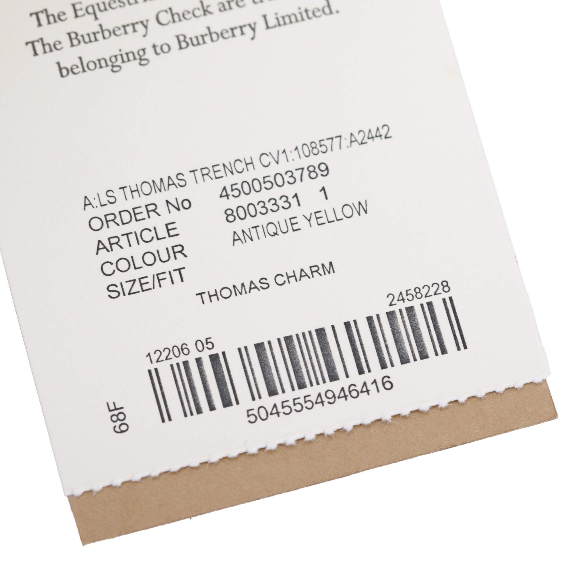 Burberry Cashmere Thomas Bear In Trench Coat Keychain w/ Box