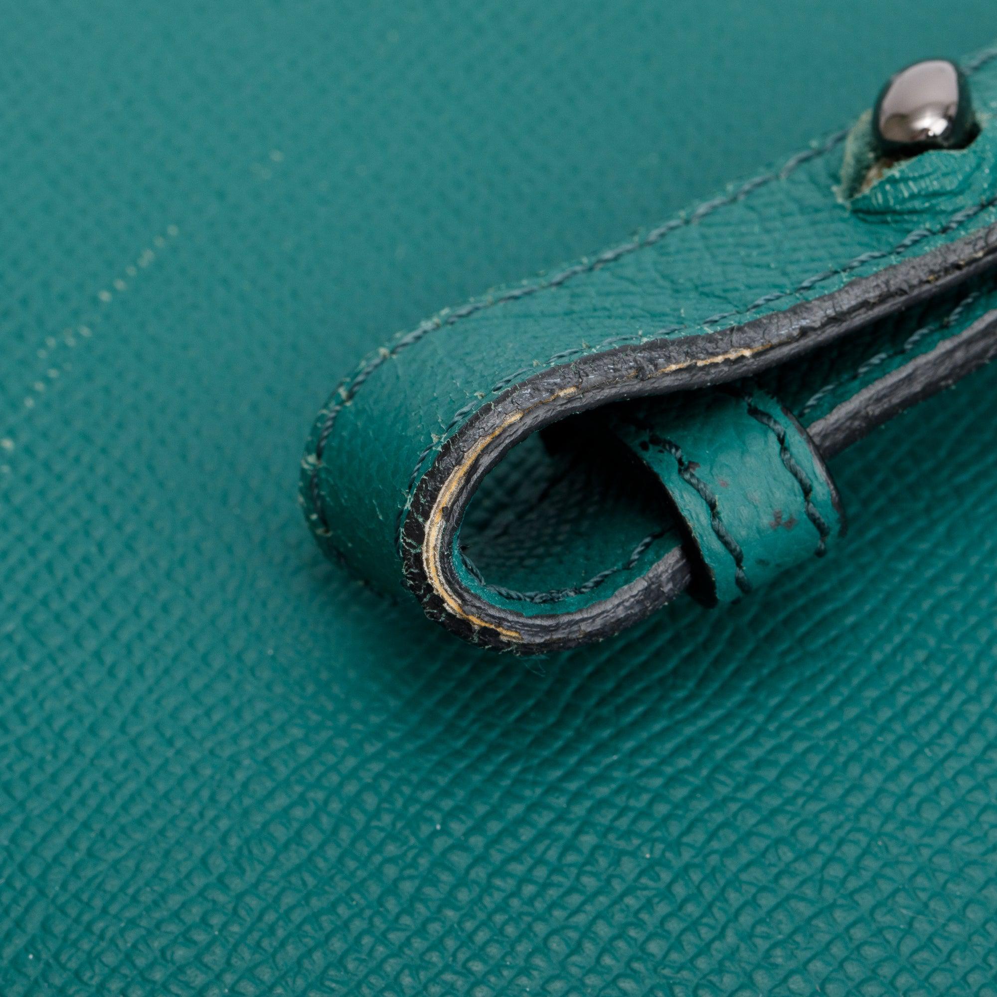 Burberry Green Newburg Leather Briefcase