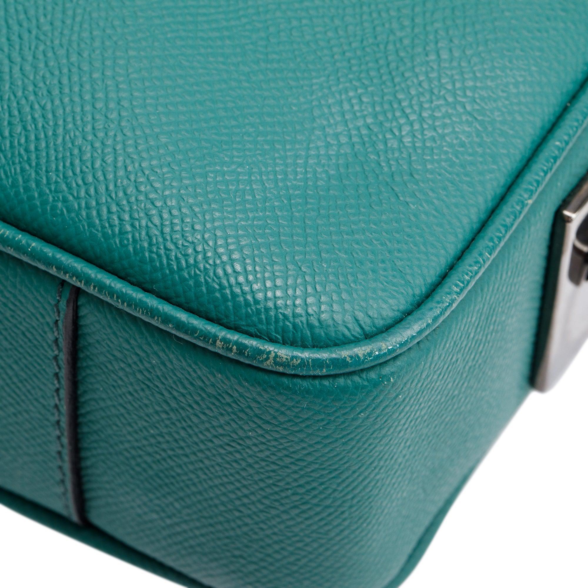 Burberry Green Newburg Leather Briefcase