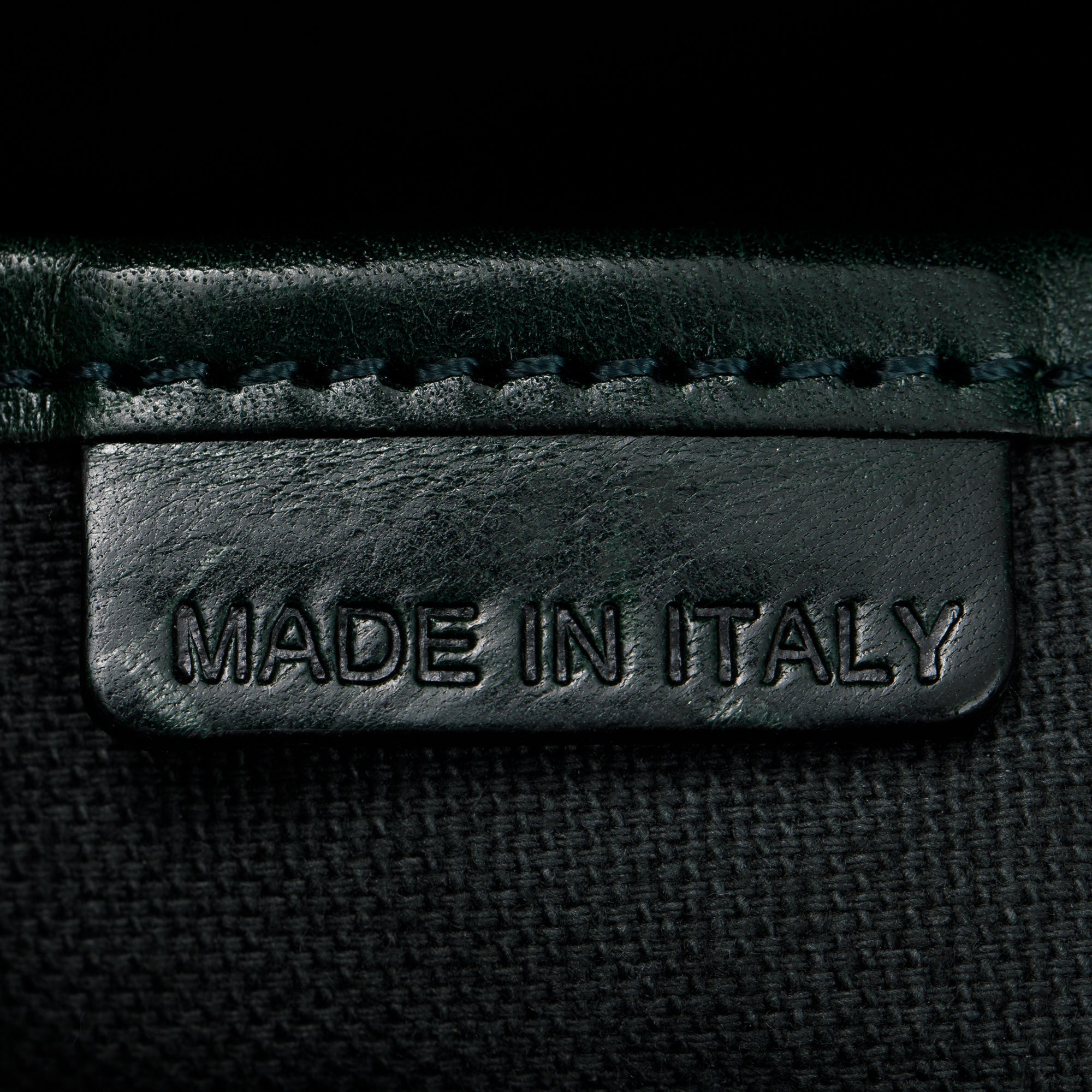 Burberry Green Pleated Stitched Leather Rosaville Bowling Bag