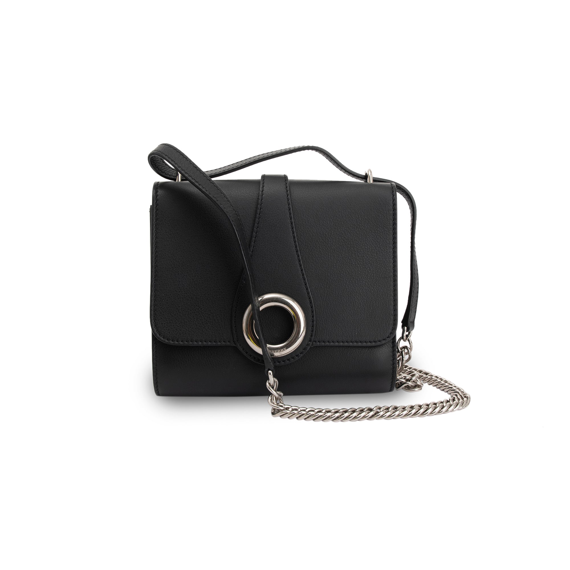 Burberry Grommet Detail Chain Crossbody Bag