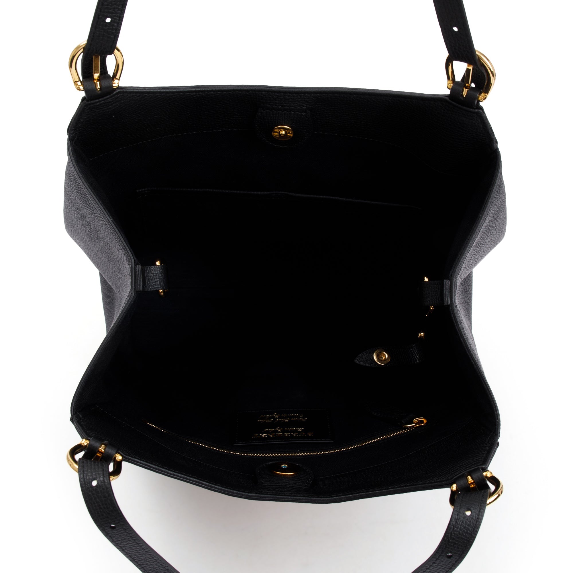 Burberry Haymarket Check Black Leather Canterbury Tote