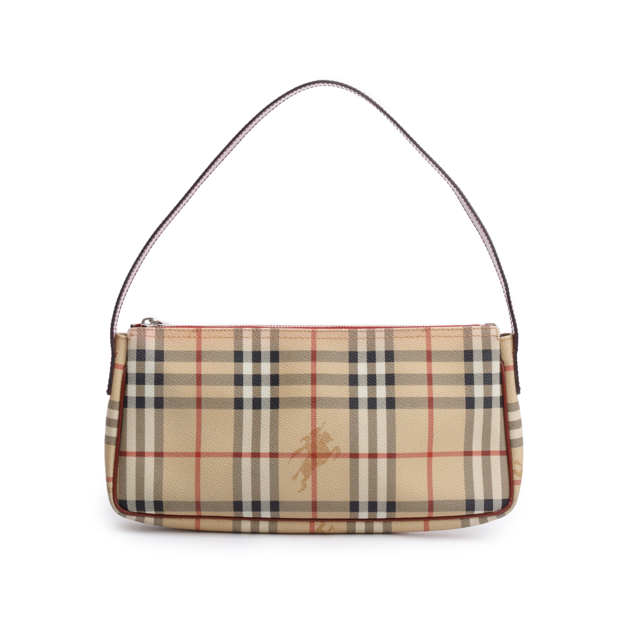 Burberry Haymarket Check Canvas Shoulder Bag