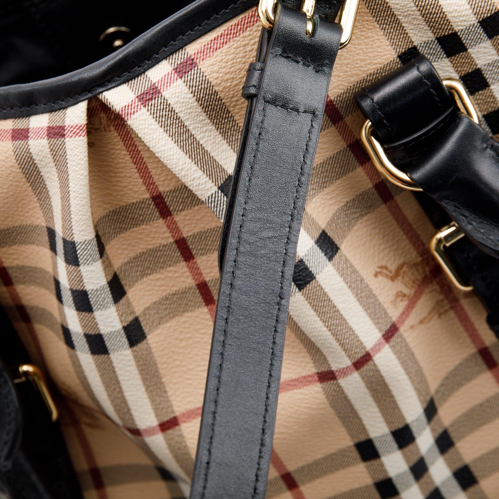 Burberry Haymarket Check Northfield Tote w/ Strap