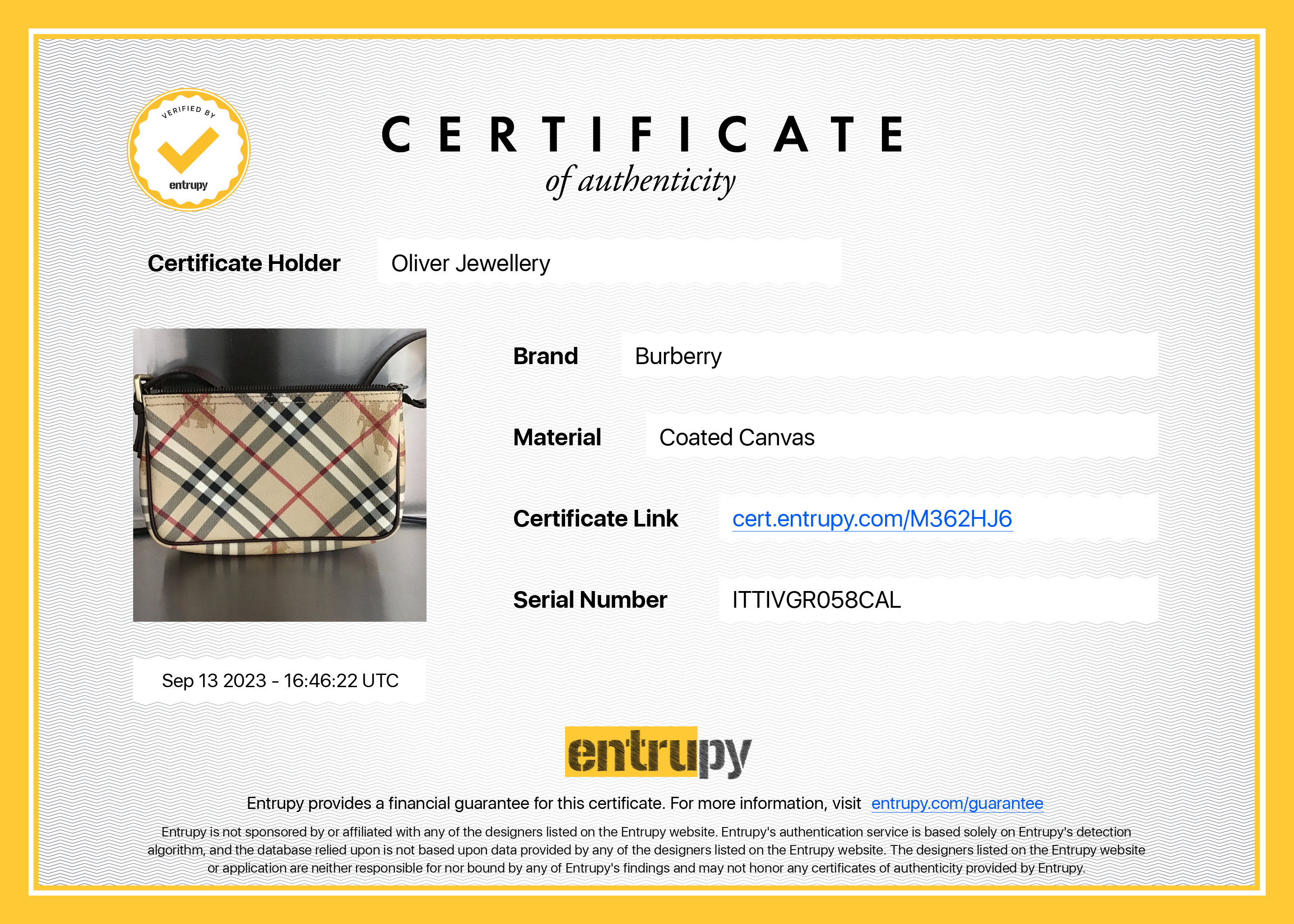 Burberry Haymarket Check Pochette Bag