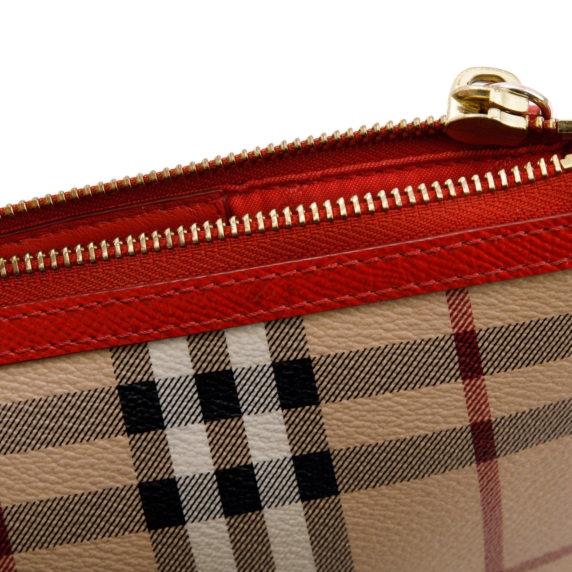 Burberry Haymarket Check Small Peyton Crossbody Bag
