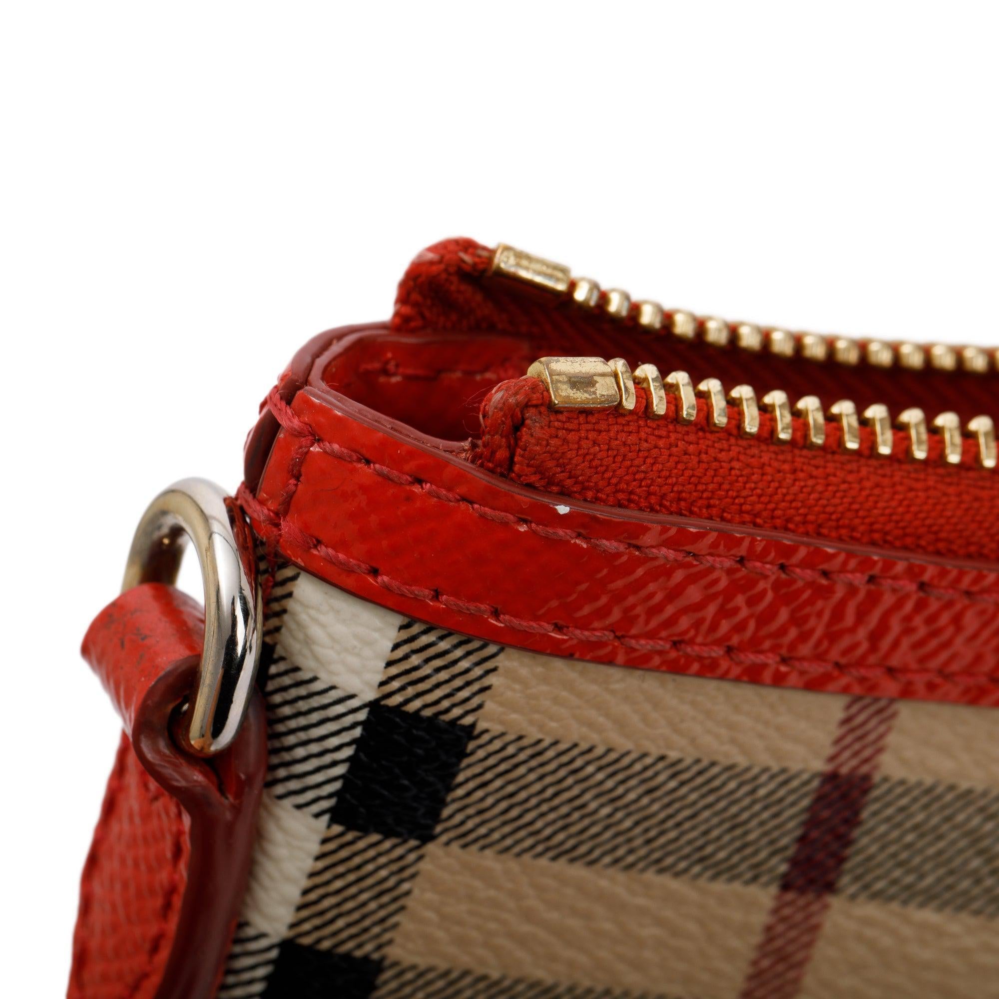 Burberry Haymarket Check Small Peyton Crossbody Bag