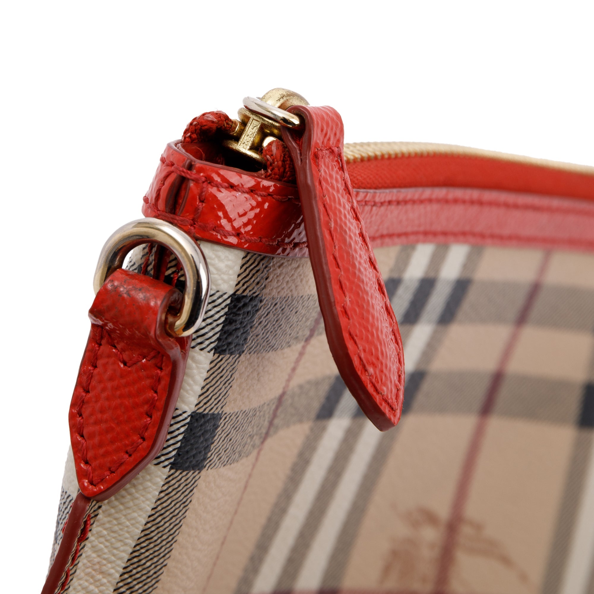 Burberry Haymarket Check Small Peyton Crossbody Bag