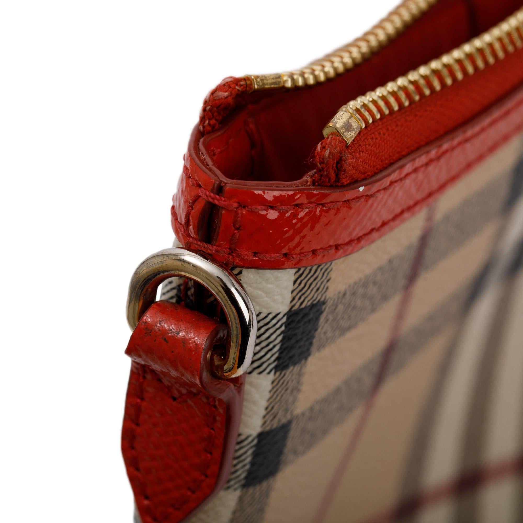 Burberry Haymarket Check Small Peyton Crossbody Bag