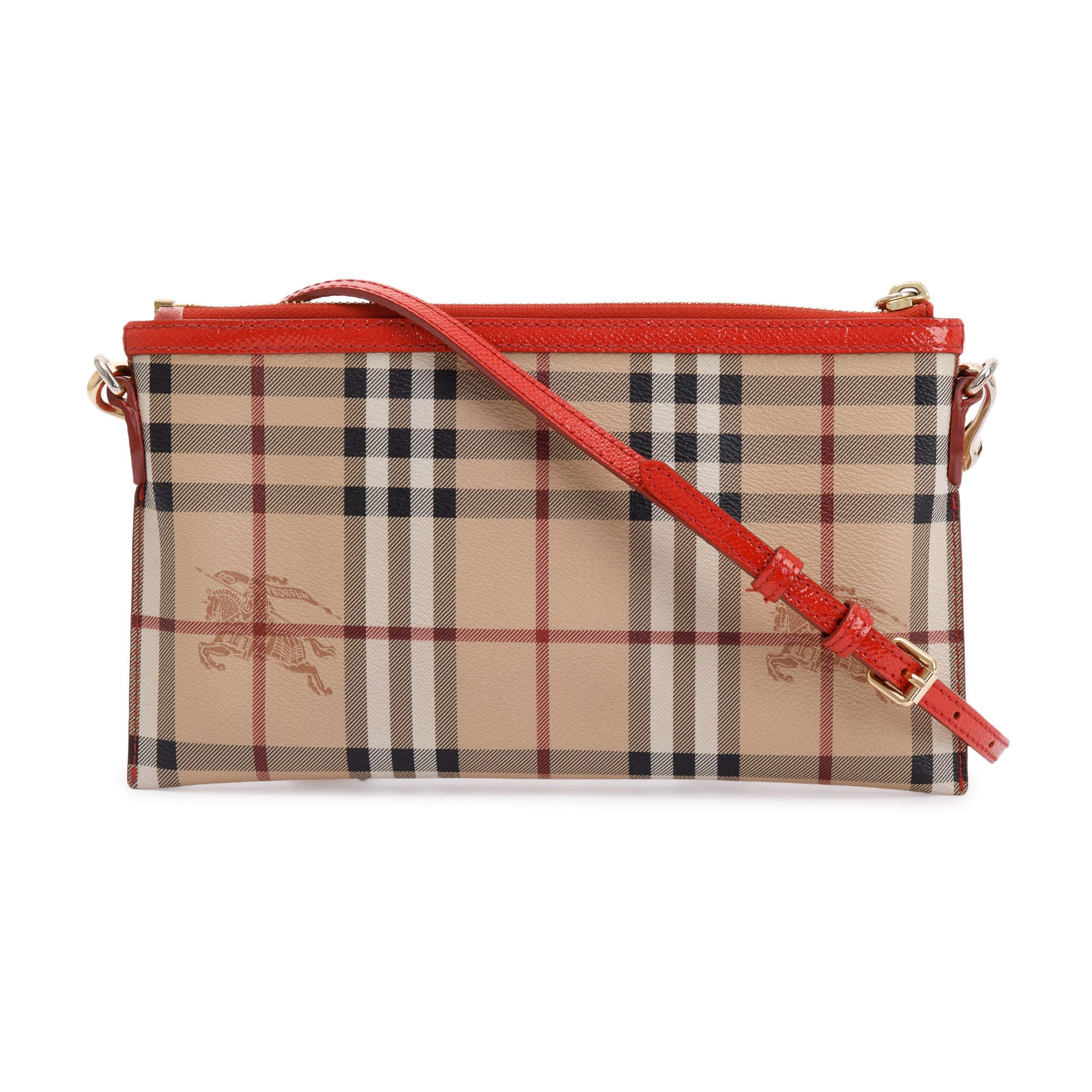 Burberry Haymarket Check Small Peyton Crossbody Bag