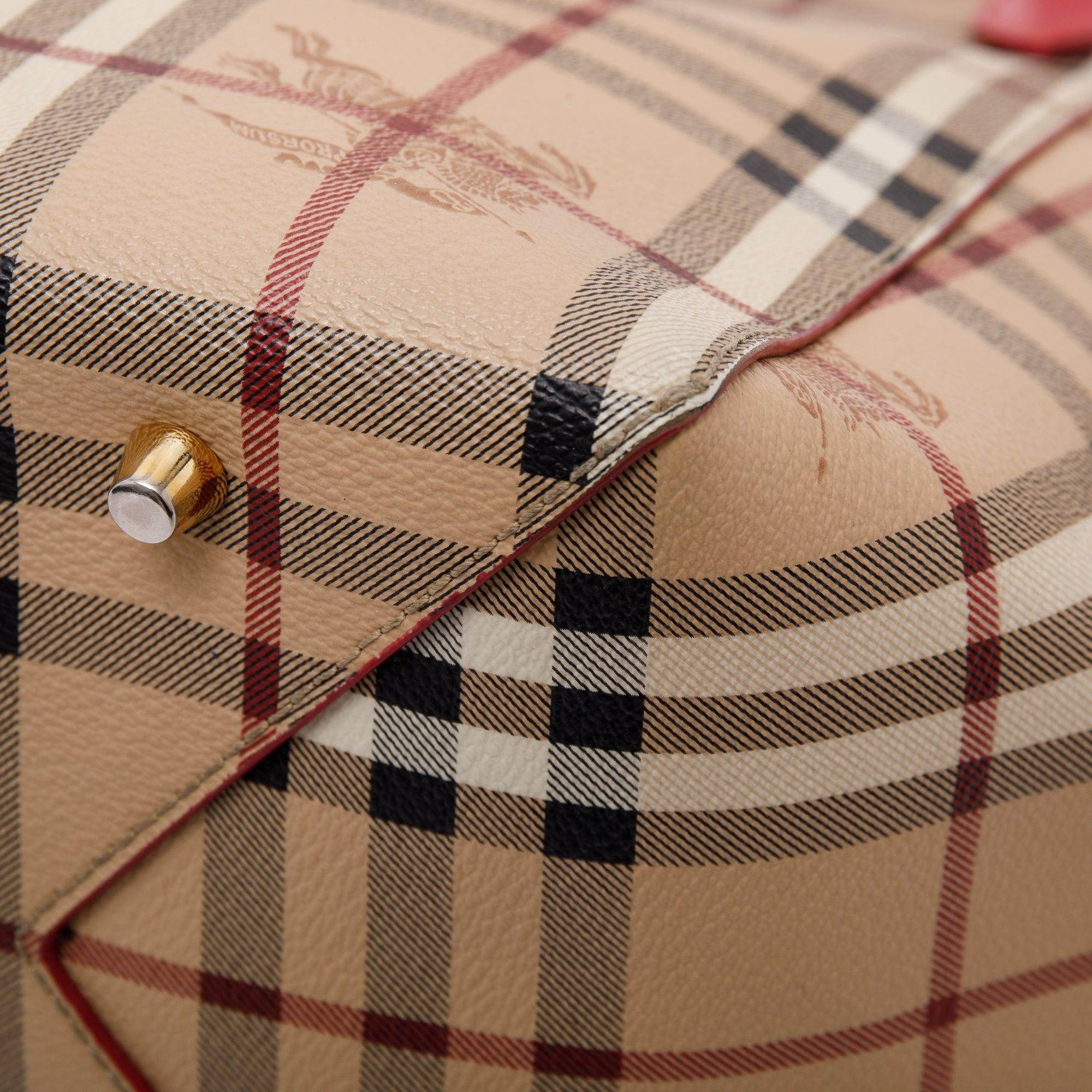 Burberry Haymarket Check Tote Bag