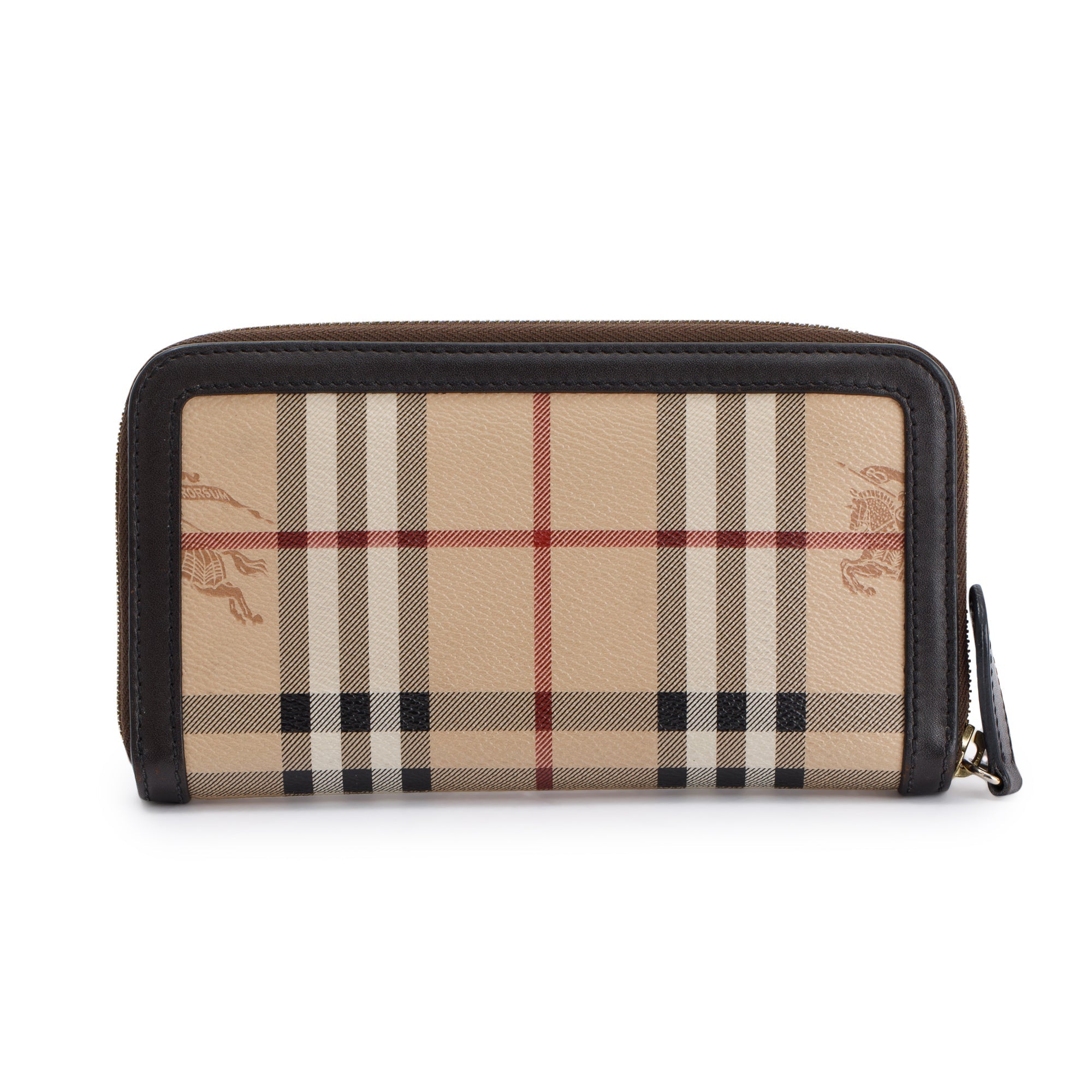 Burberry Haymarket Check Zip Wallet
