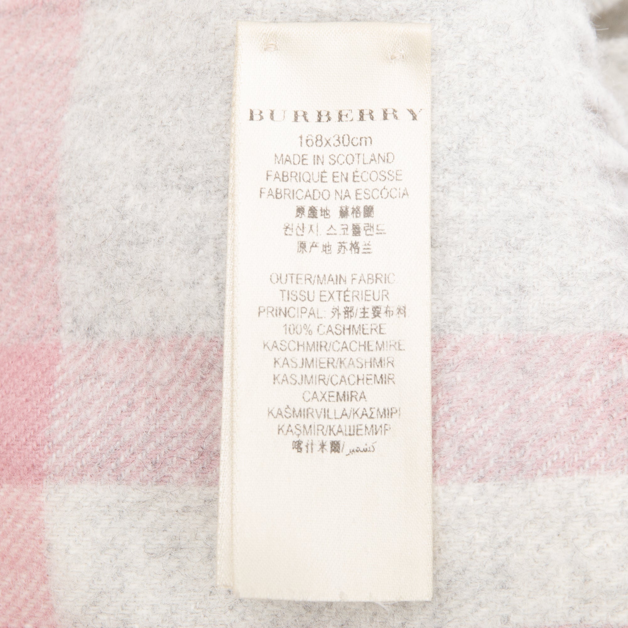 Burberry Horseferry House Check Cashmere Scarf