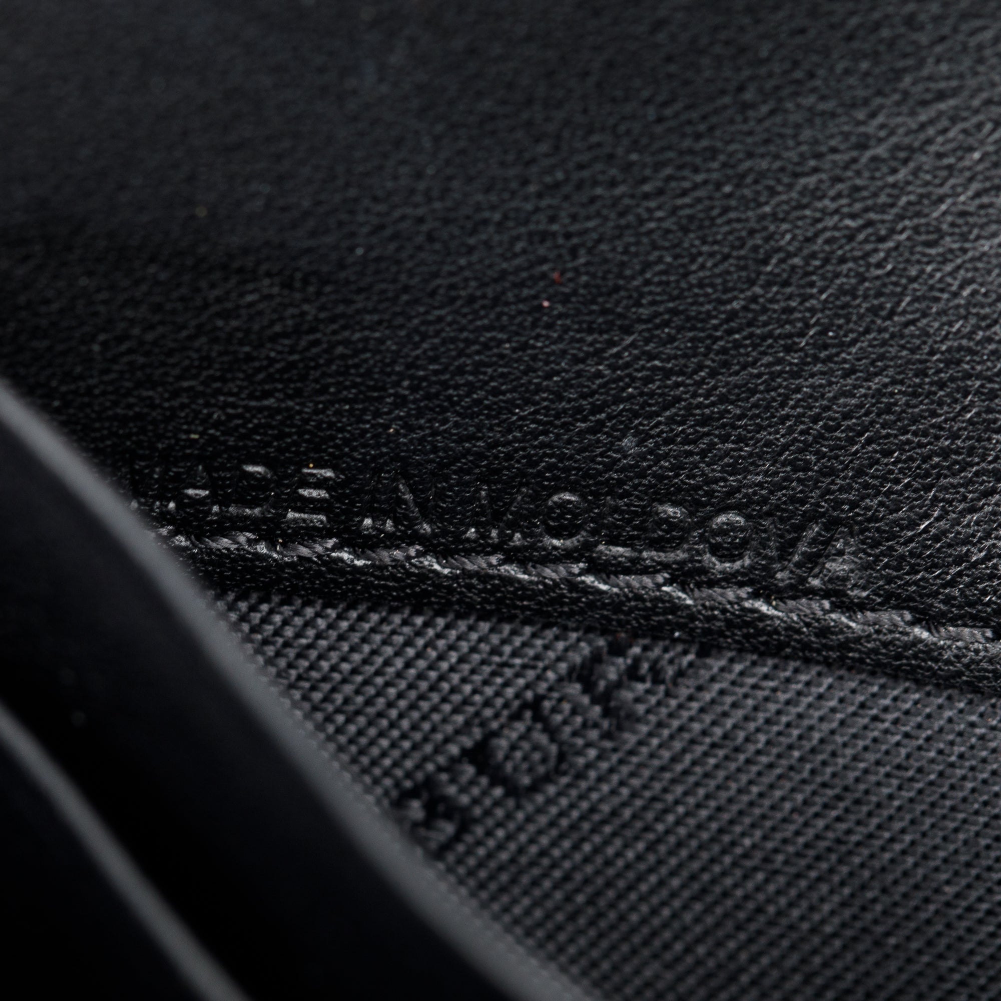 Burberry House Check Black Calfskin Leather Henley Wallet on Chain