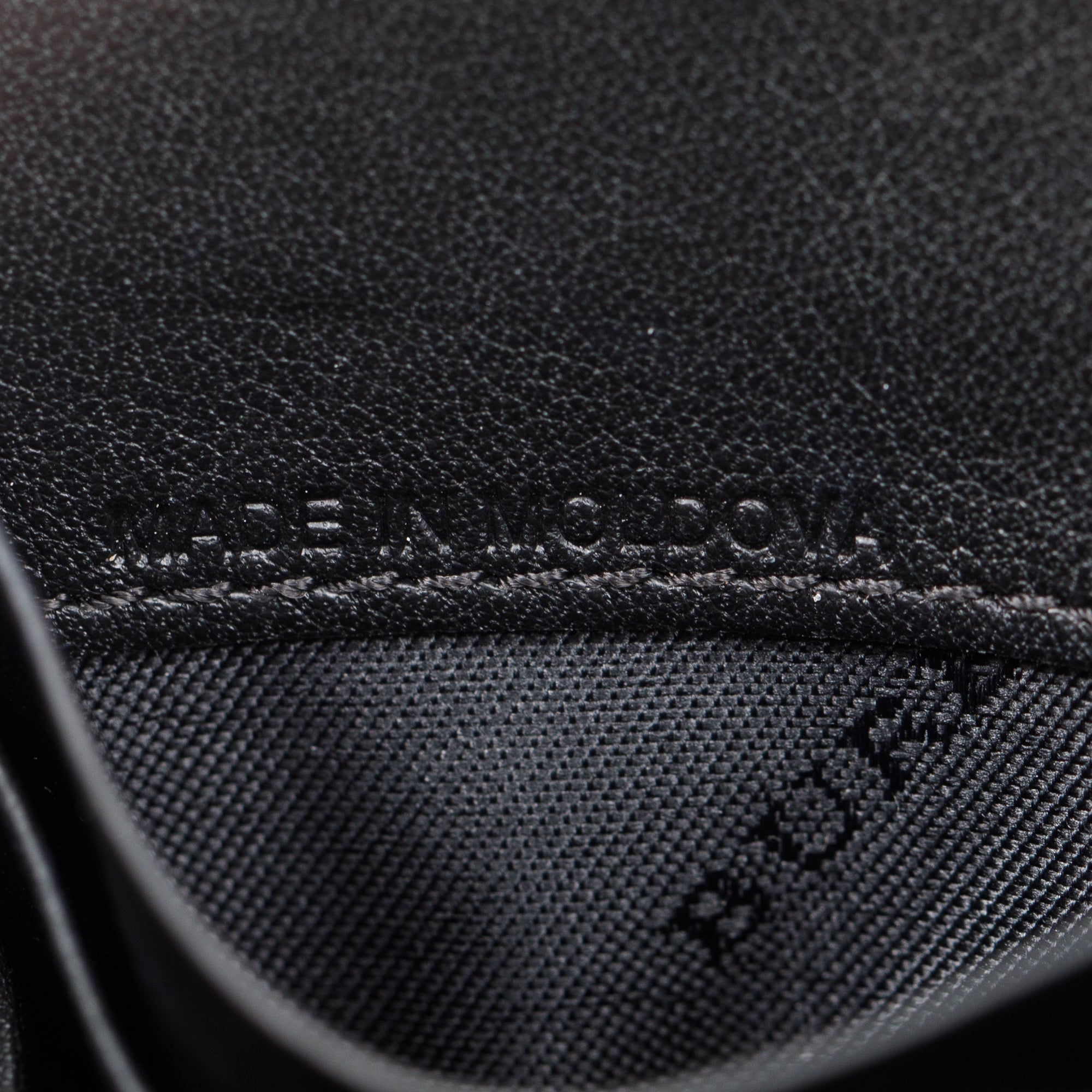 Burberry House Check Black Calfskin Leather Henley Wallet on Chain