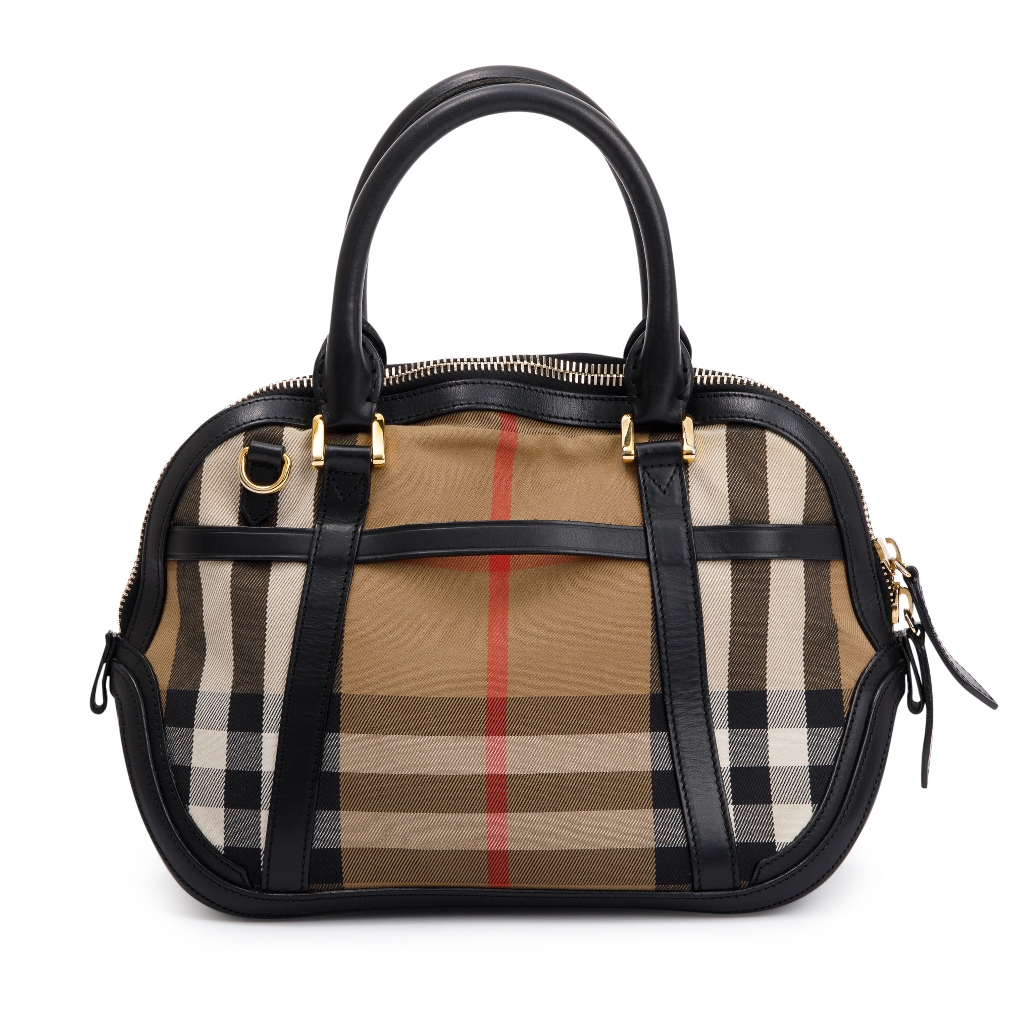 Burberry House Check Bridle Orchard Handle Bag