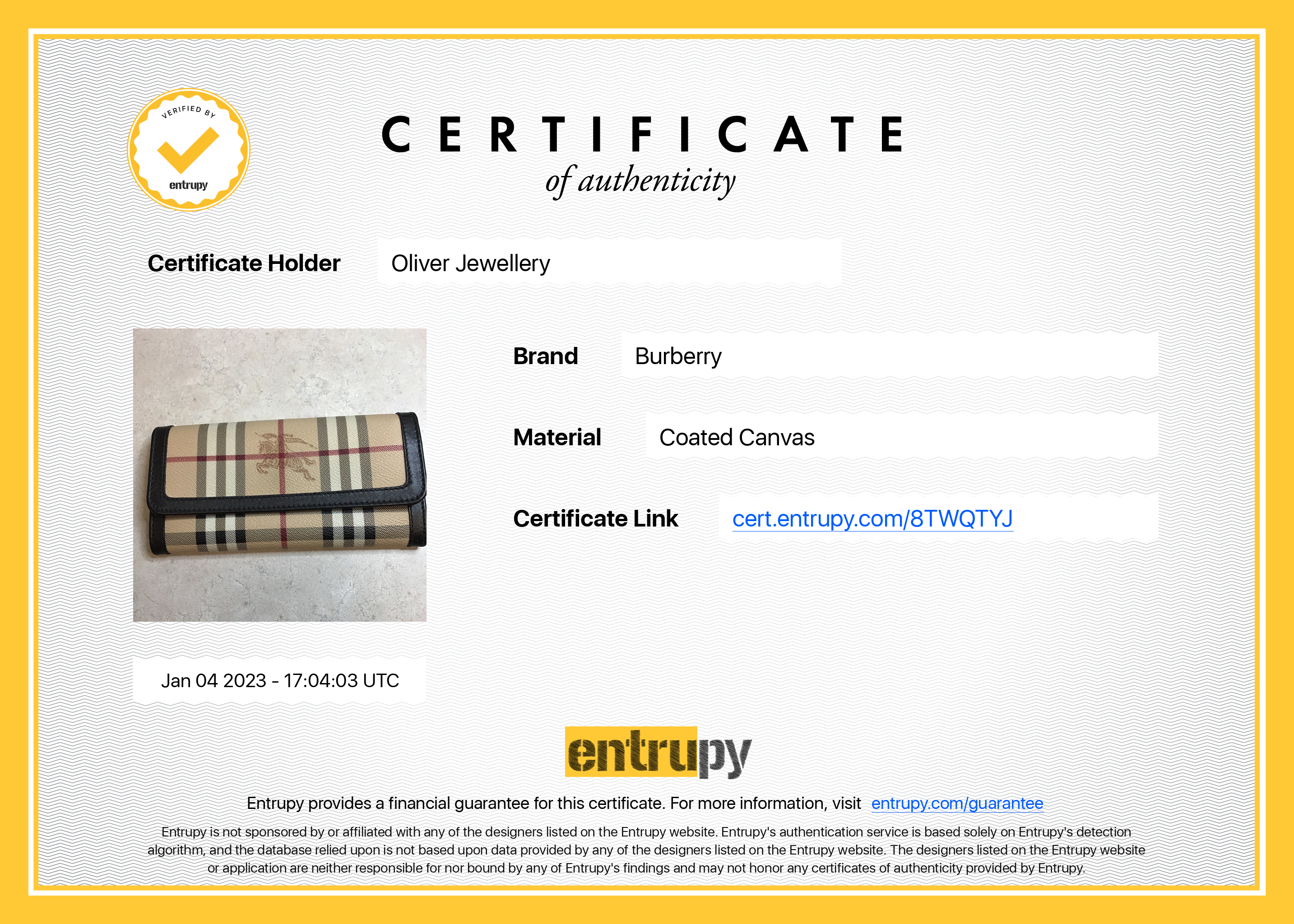 Burberry House Check Continental Wallet