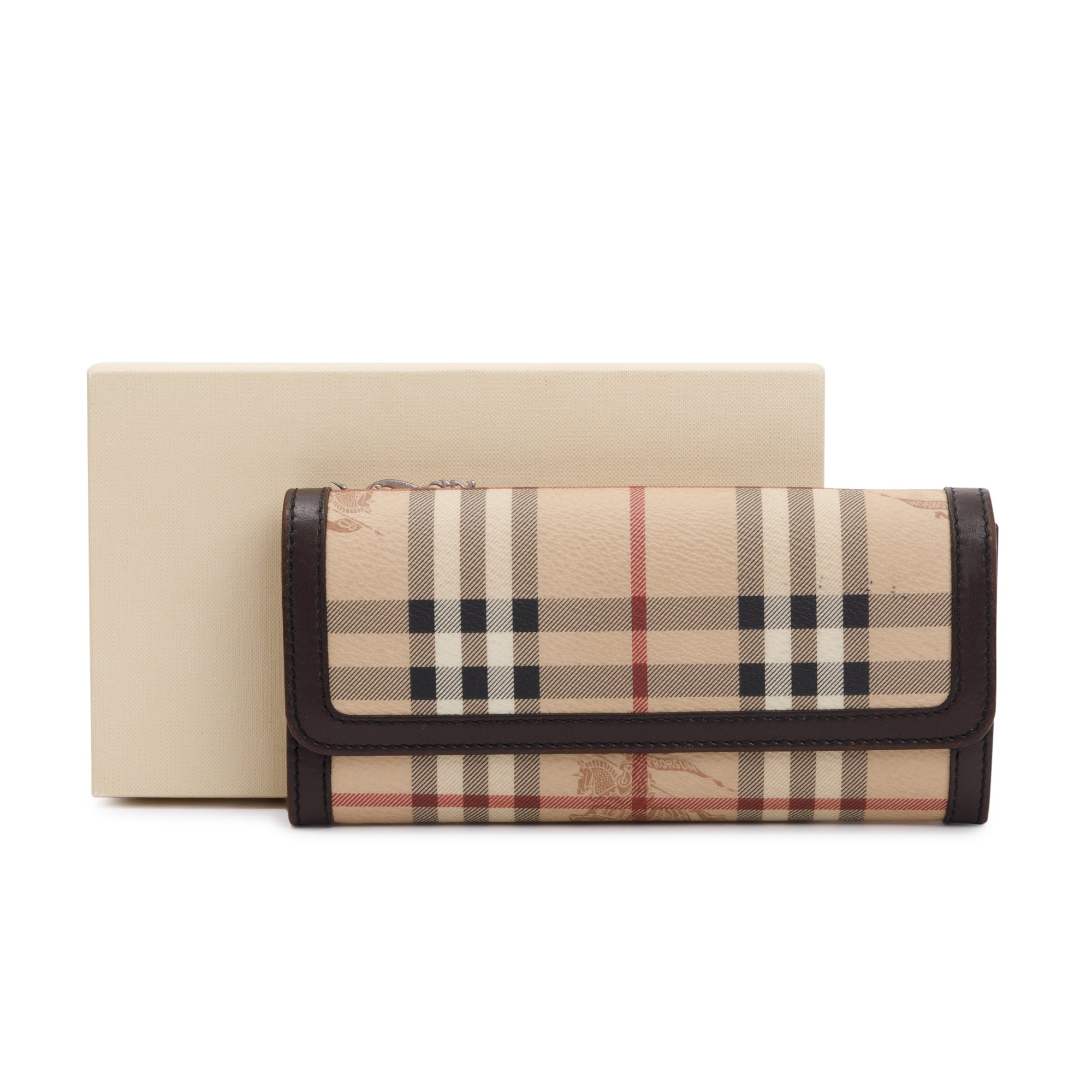 Burberry House Check Continental Wallet w/ Box
