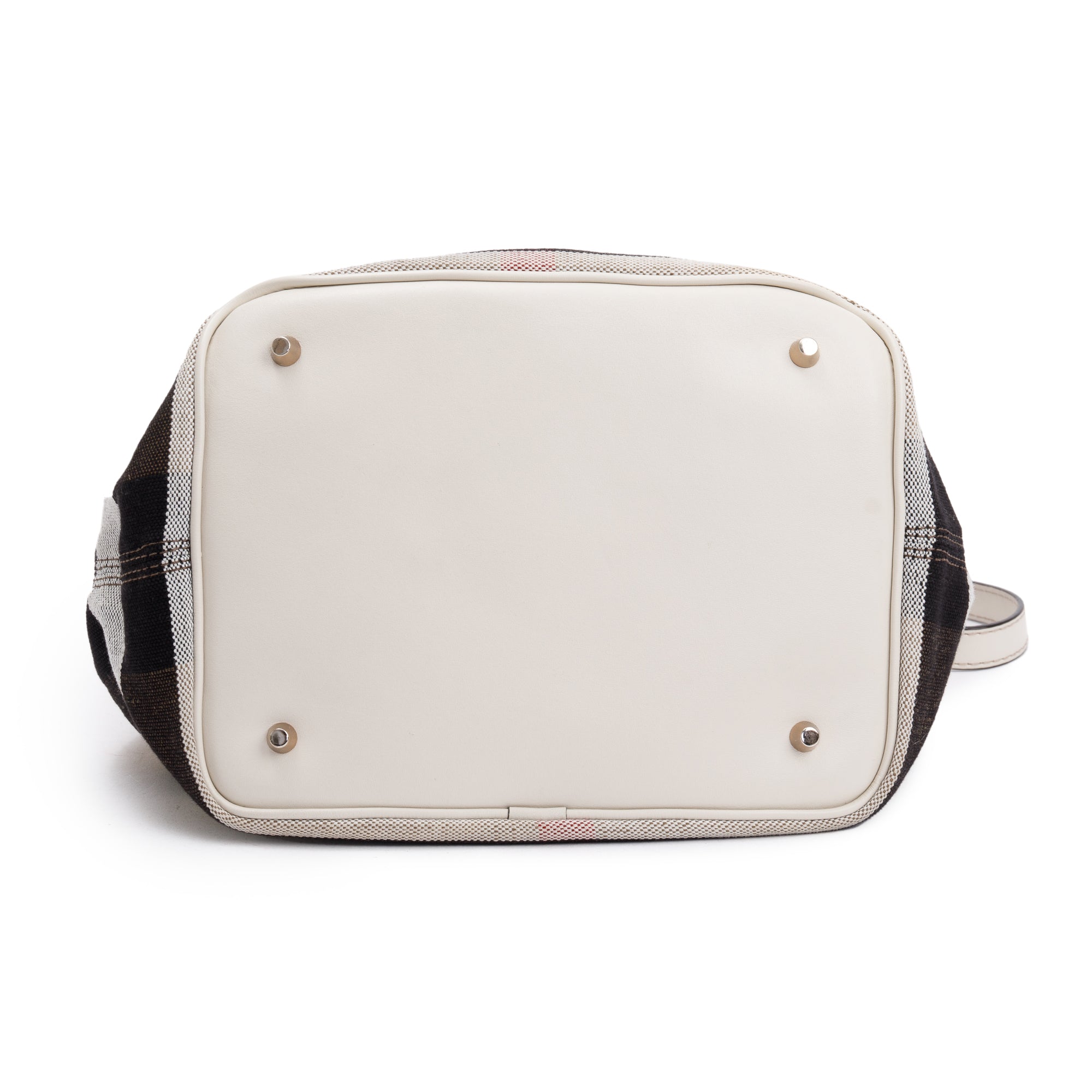 Burberry House Check Susanna Bucket Bag w/ Strap & Pouch