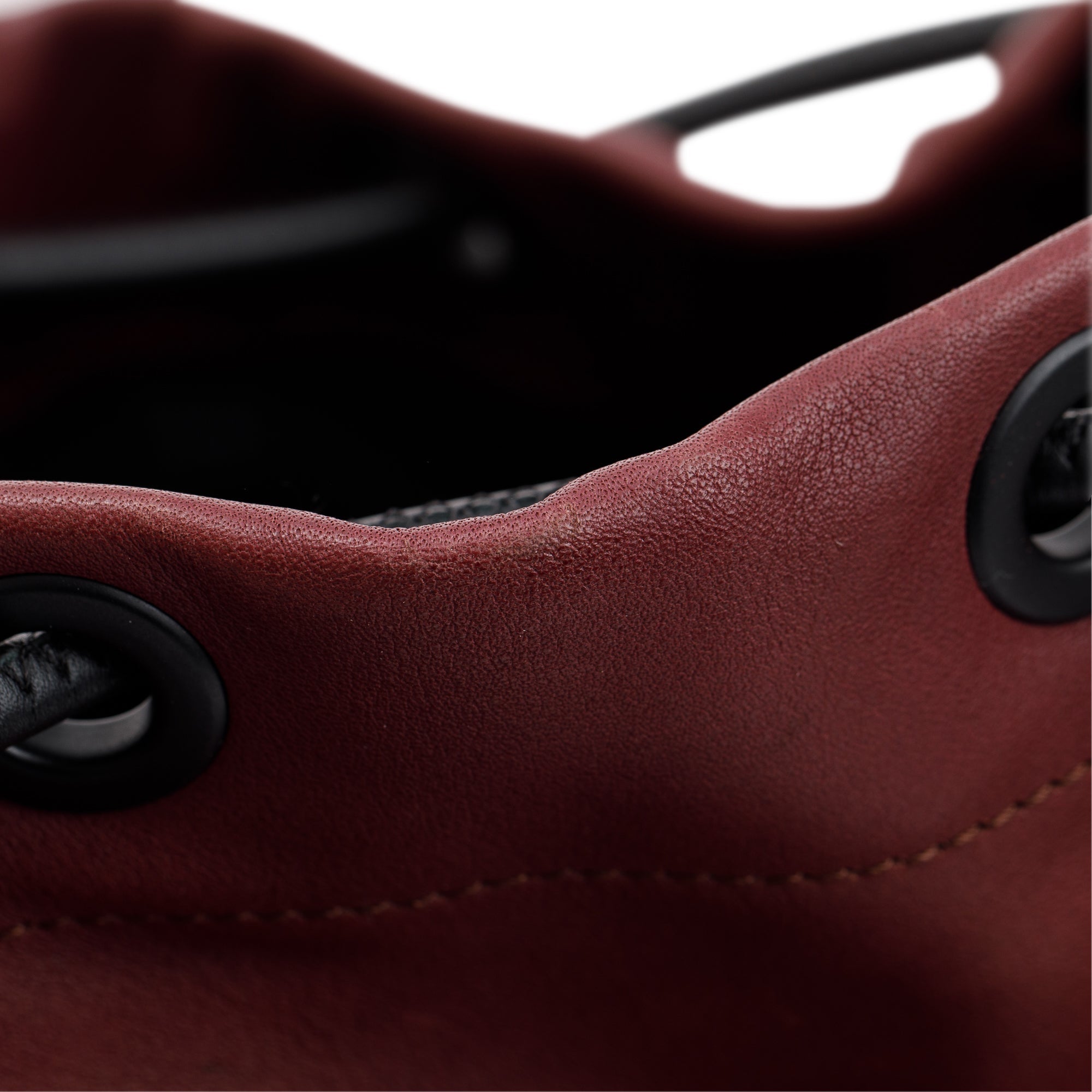 Burberry Large Burgundy Leather Rucksack Backpack