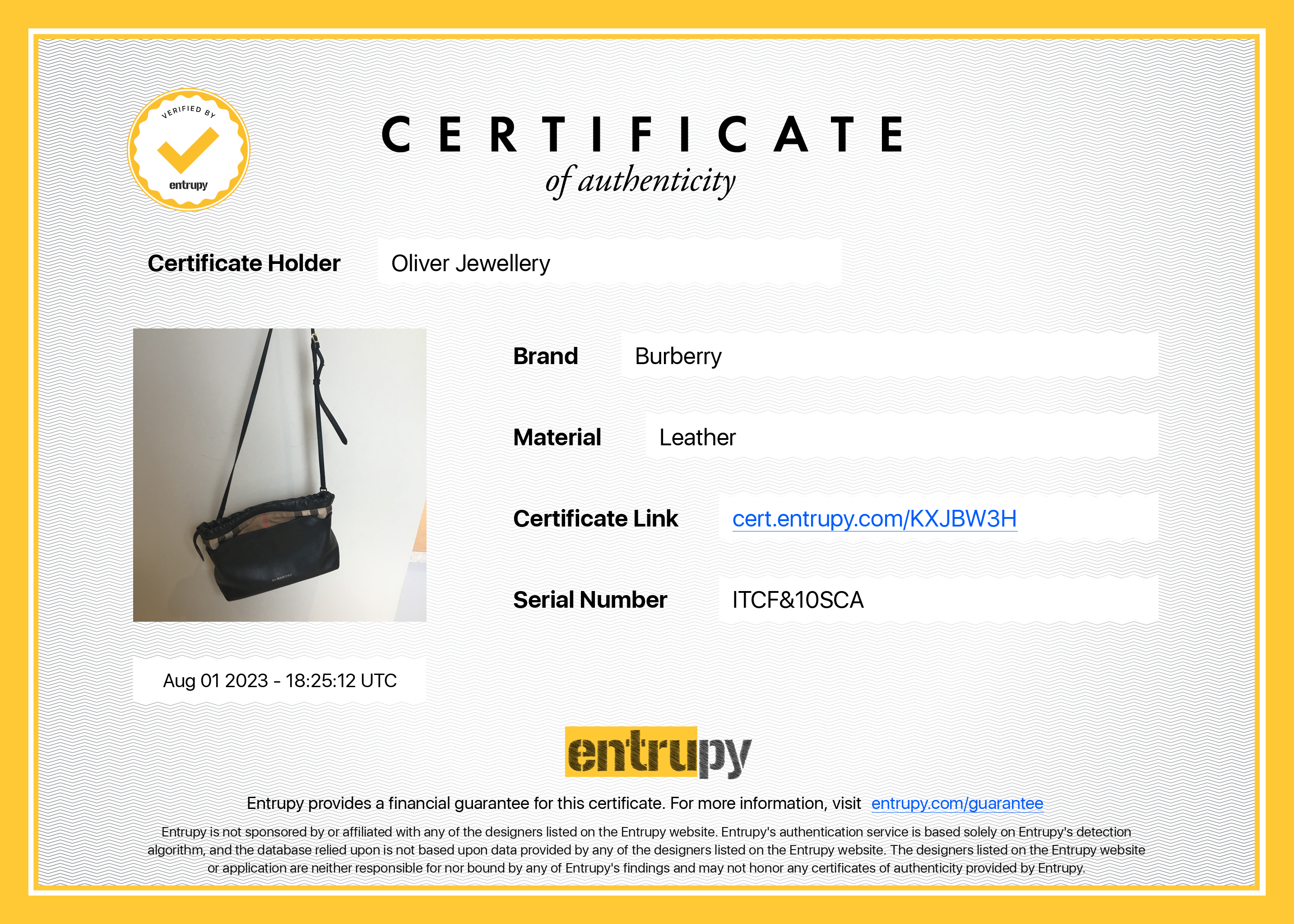 Burberry Little Crush Crossbody Bag w/ Strap