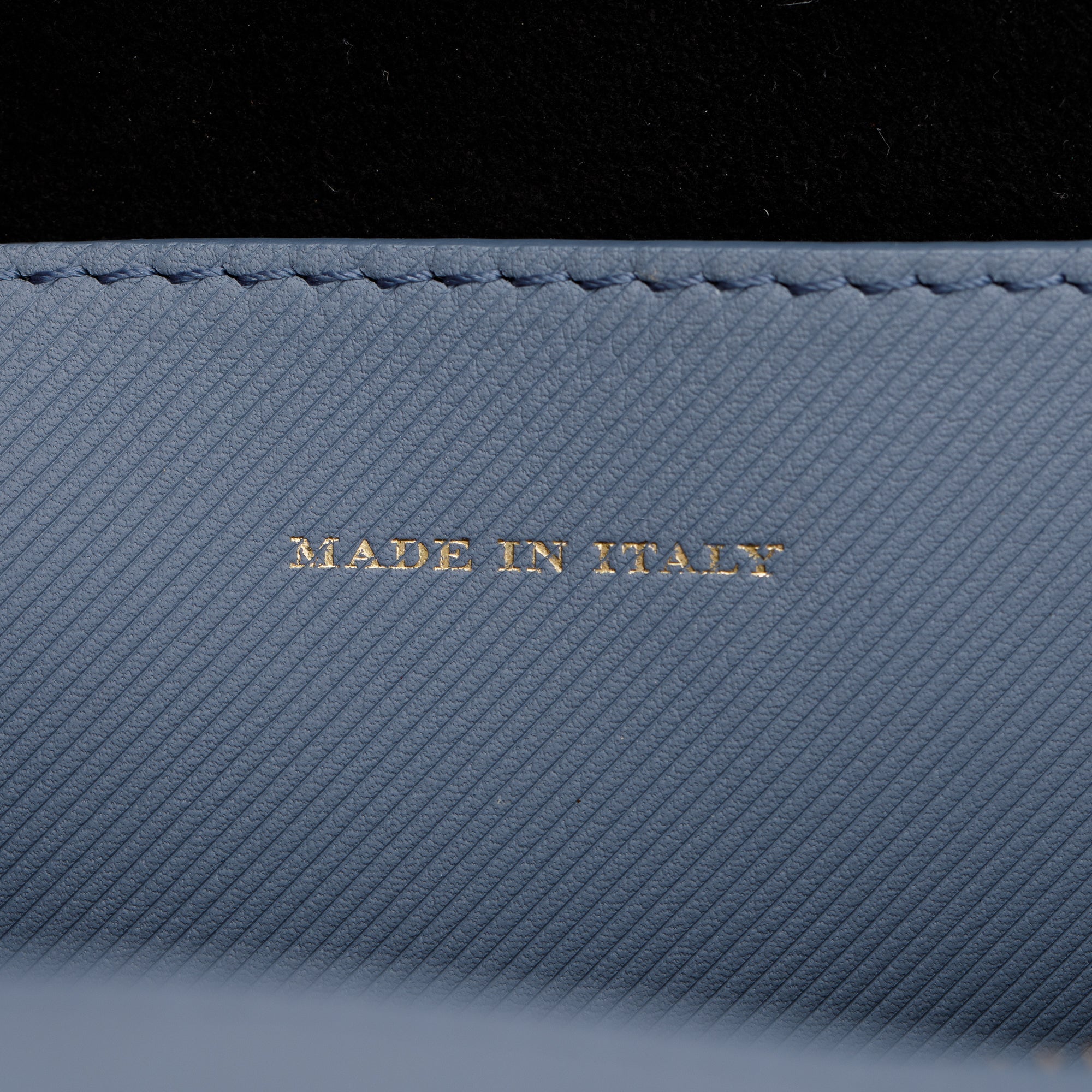 Burberry Medium Blue Trench Calfskin DK88 Top Handle Bag