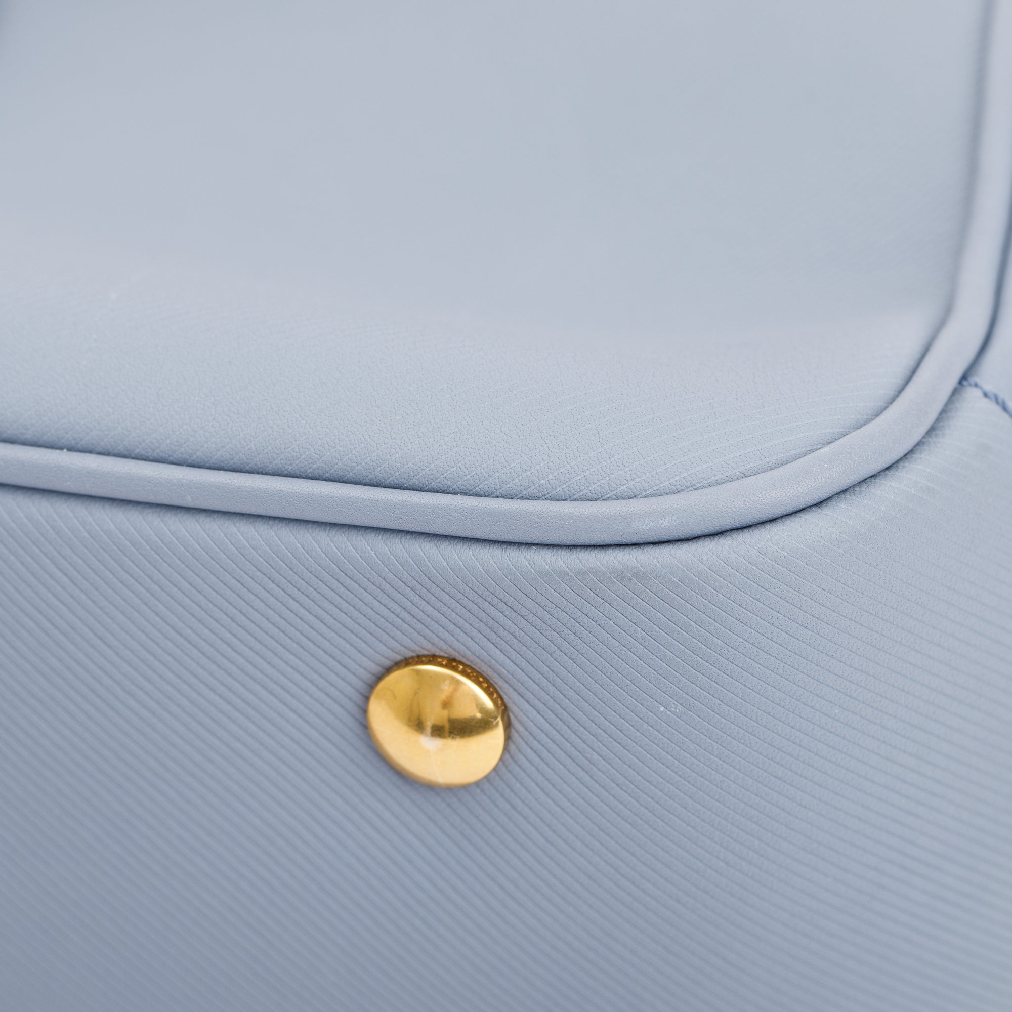 Burberry Medium Blue Trench Calfskin DK88 Top Handle Bag