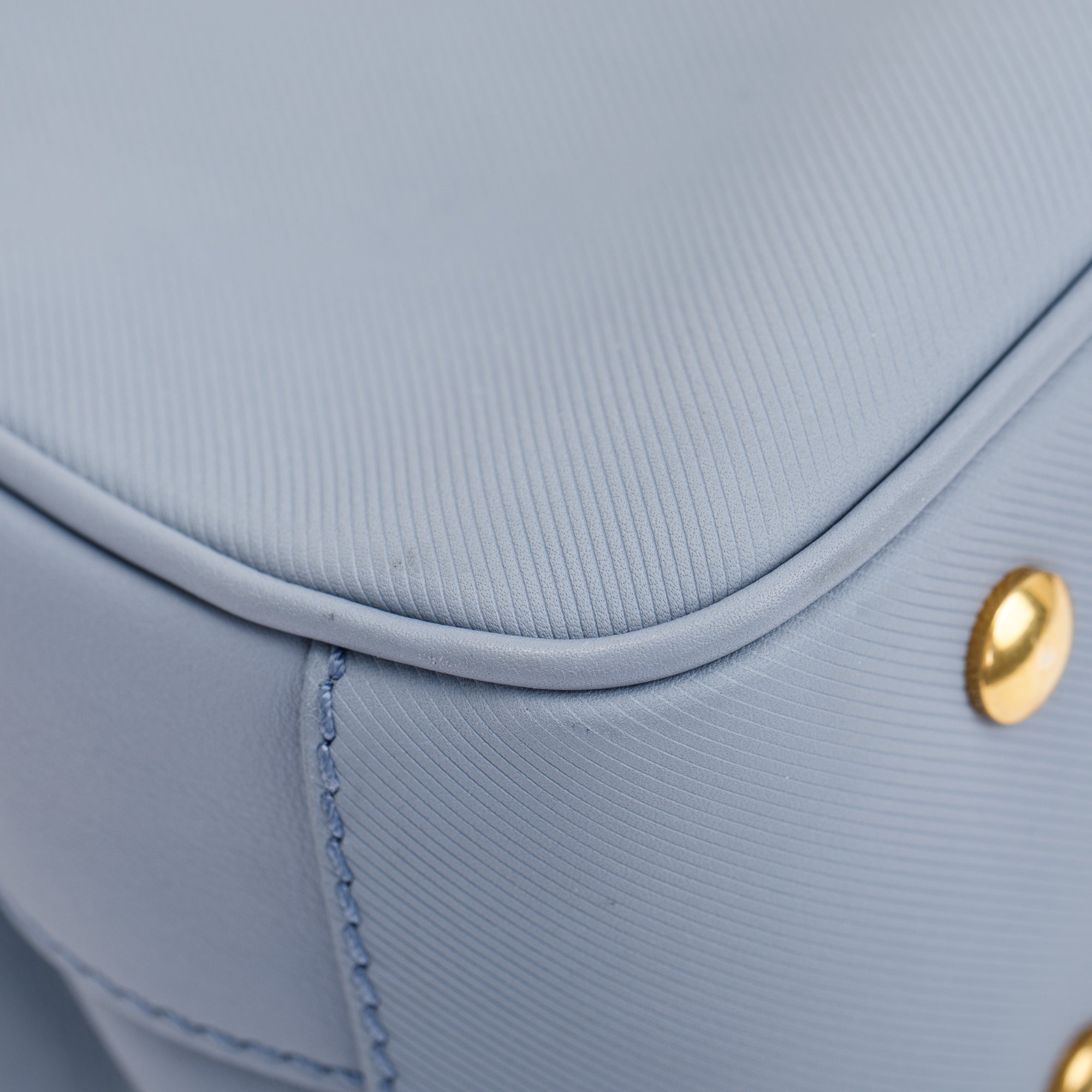 Burberry Medium Blue Trench Calfskin DK88 Top Handle Bag