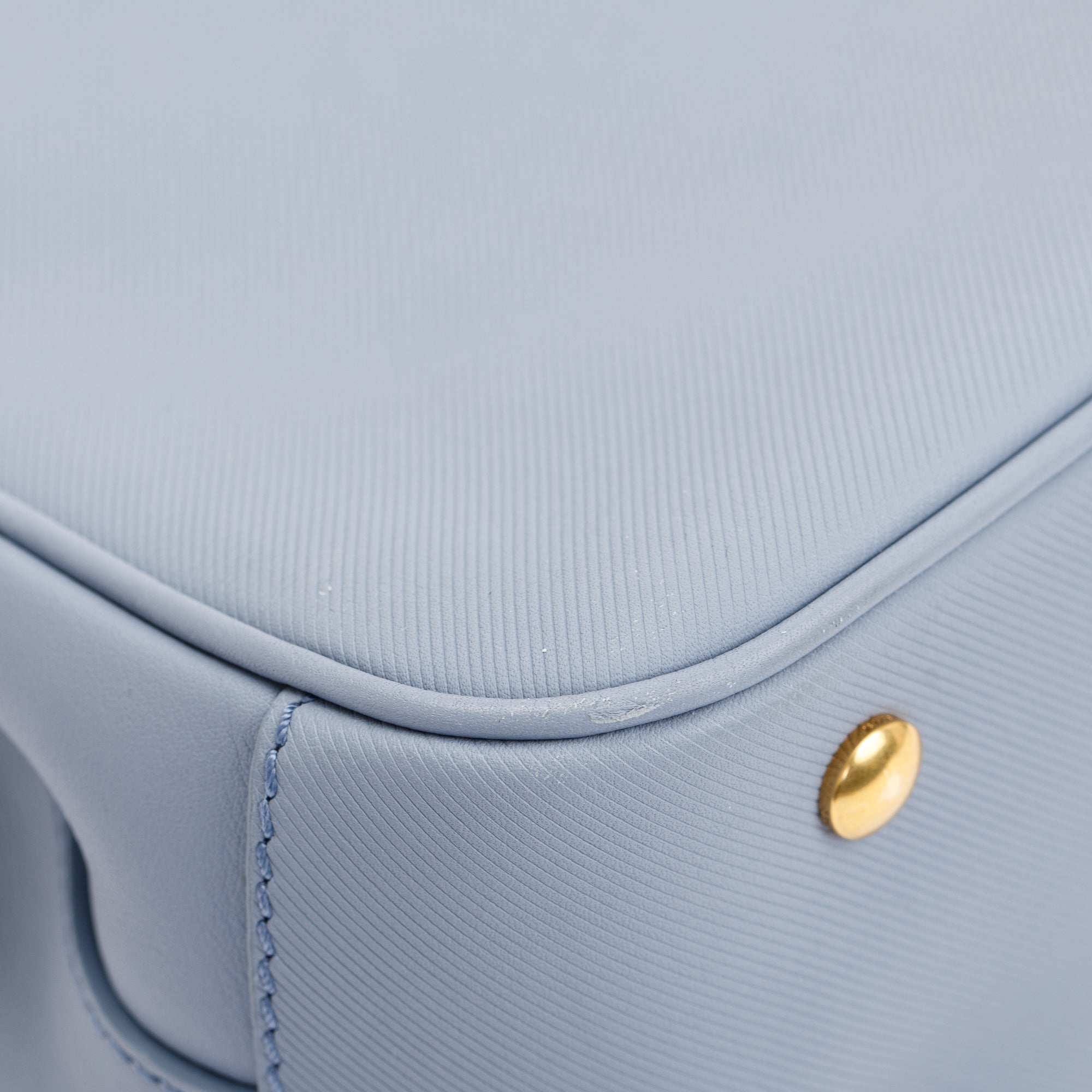 Burberry Medium Blue Trench Calfskin DK88 Top Handle Bag