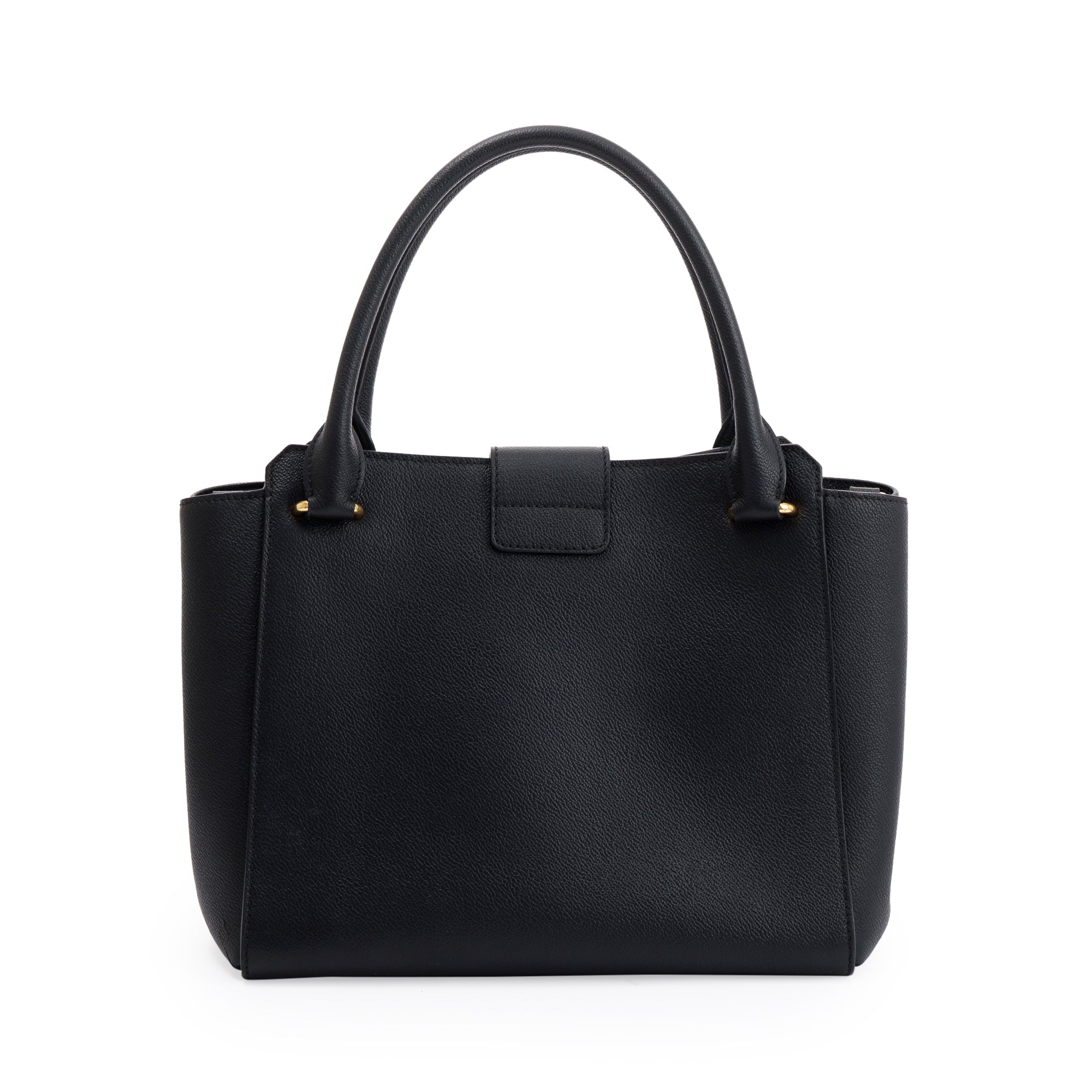 Burberry Medium Leather Buckle Tote w/ Strap