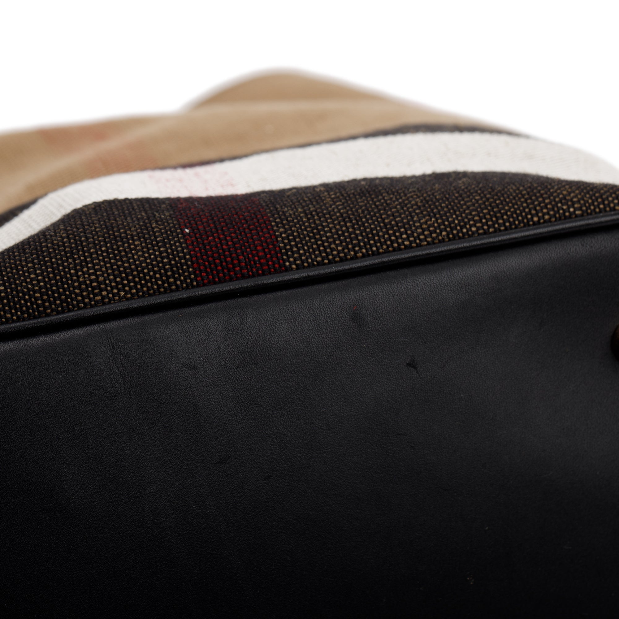 Burberry Mega Check Medium Ashby Hobo Bag w/ Strap & Pouch