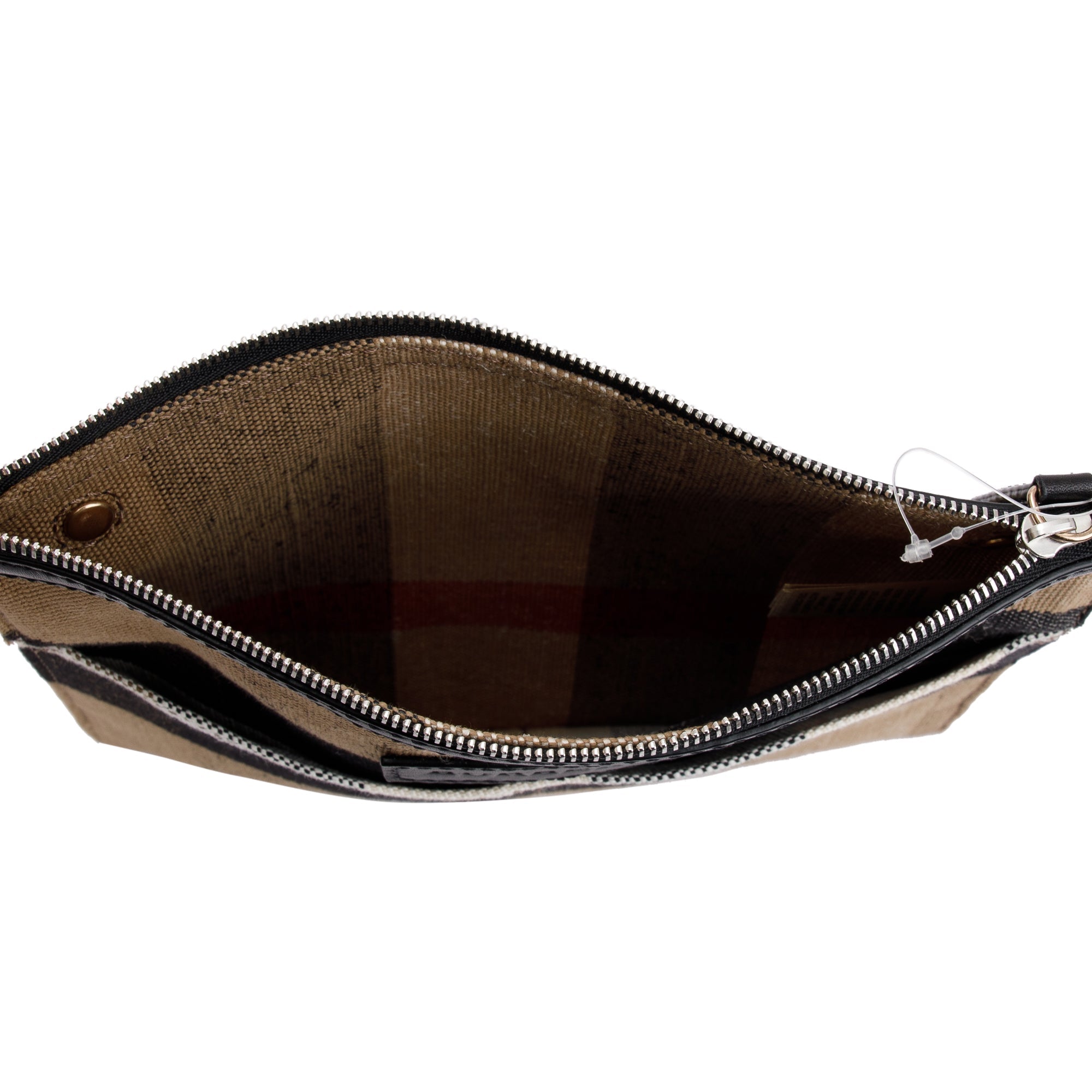 Burberry Mega Check Medium Ashby Hobo Bag w/ Strap & Pouch