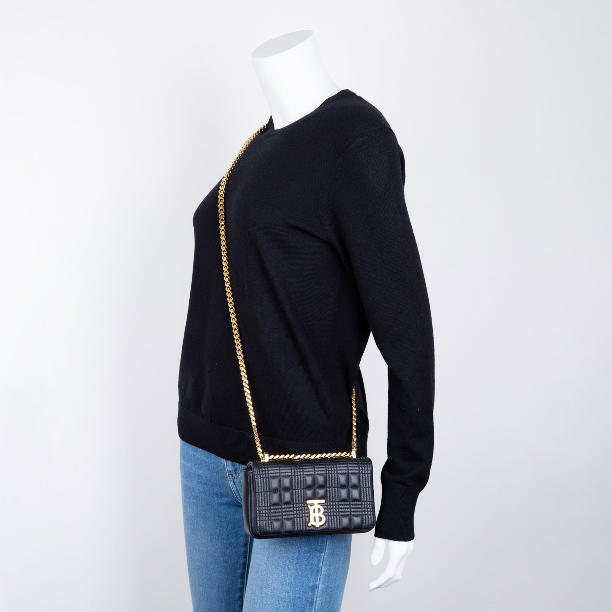 Burberry Mini Lola Quilted Leather Shoulder Bag