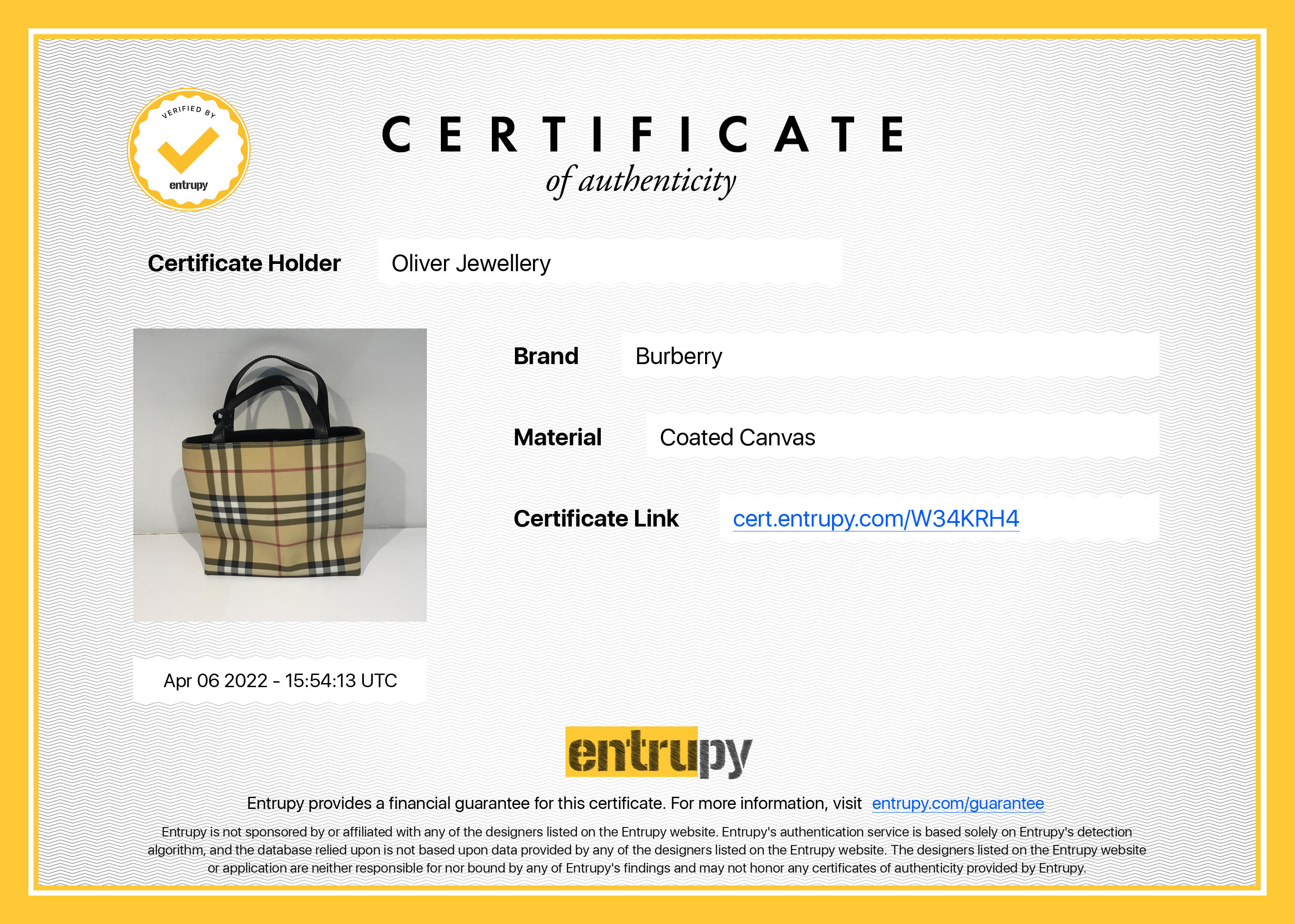 Burberry Mini Nova Check Tote