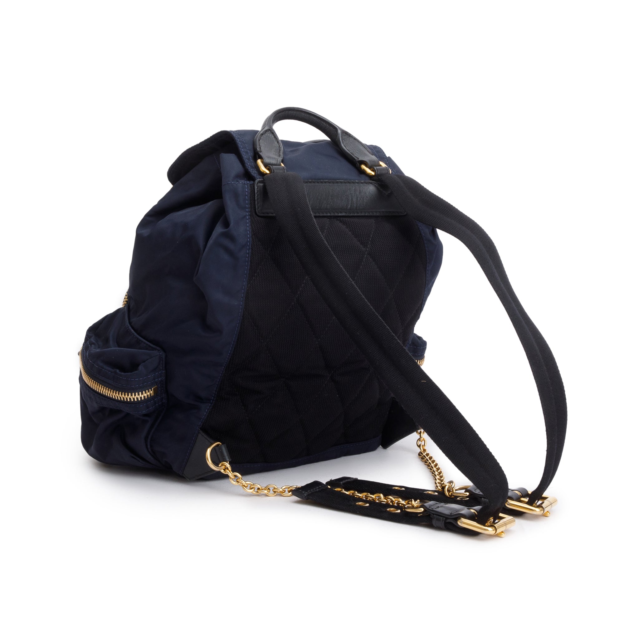 Burberry Navy Technical Nylon Large Rucksack Backpack