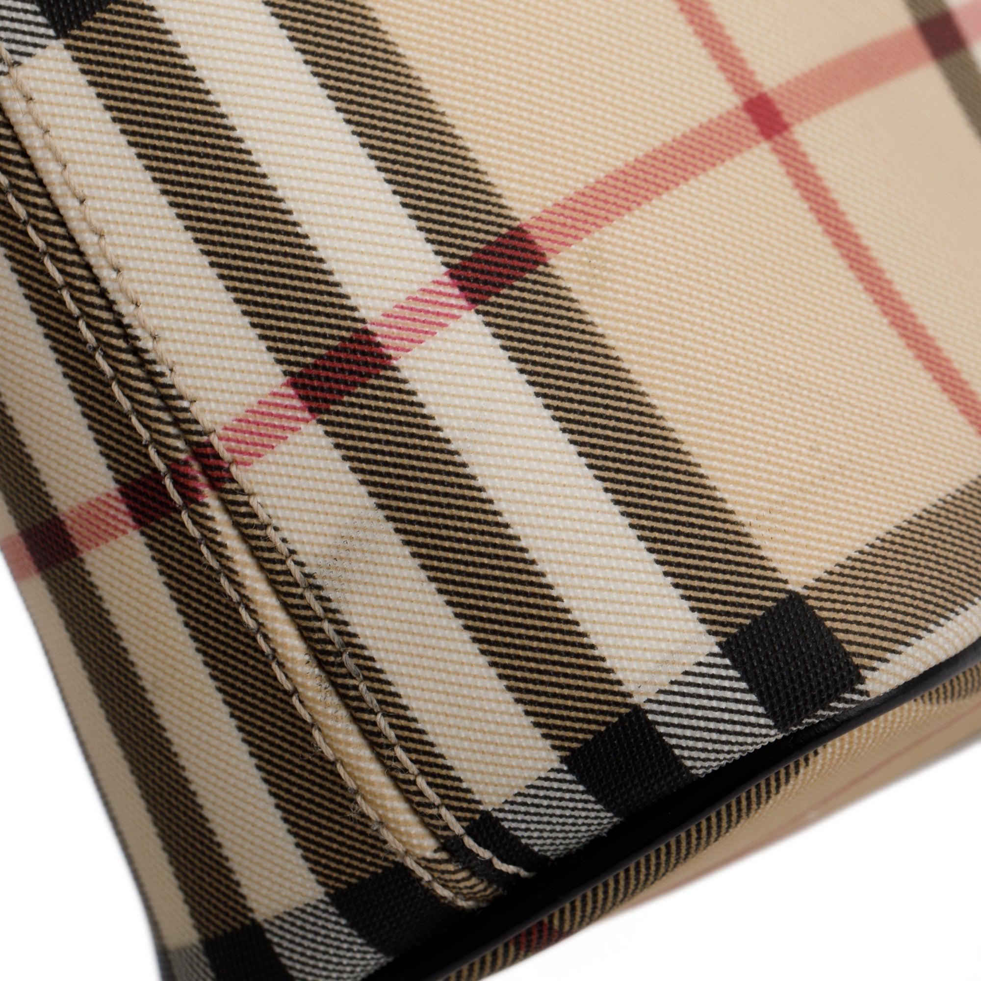 Burberry Nova Check Canvas Shoulder Bag