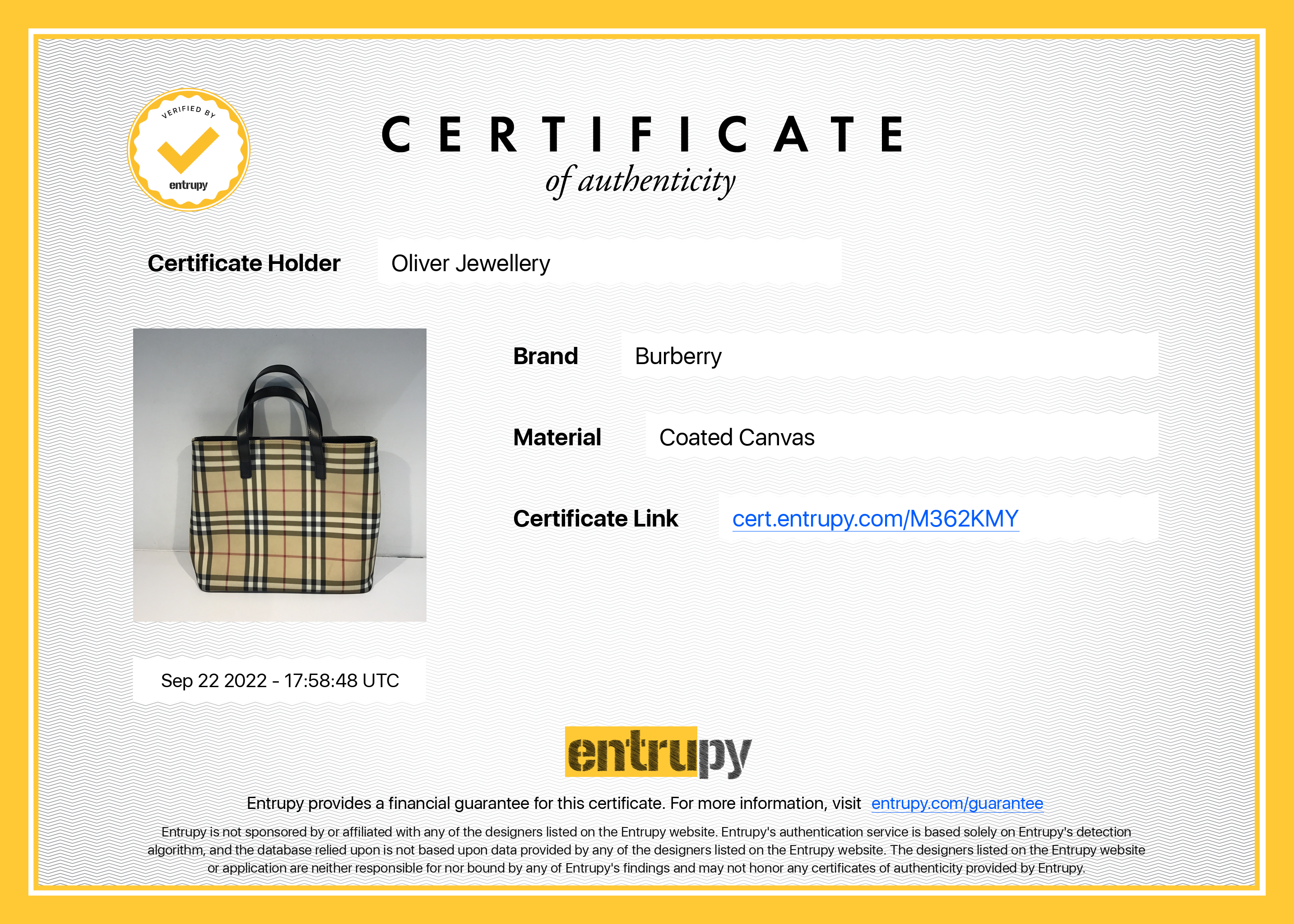 Burberry Nova Check Leather-Trimmed Tote