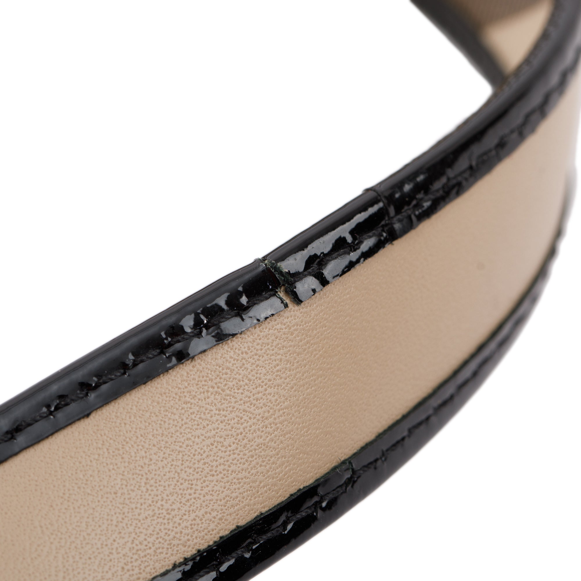 Burberry Nova Check and Leather Skinny Belt